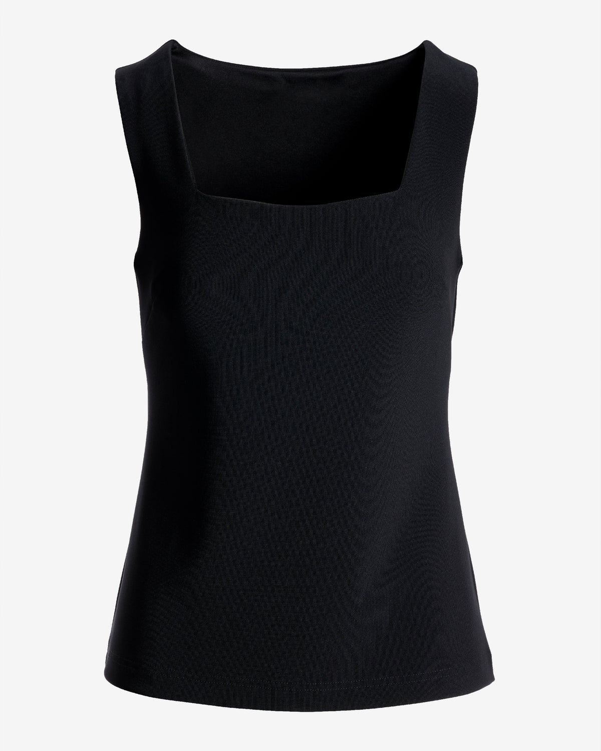 Beyond Travel Square Neck Sleeveless Shell Top Jet Black