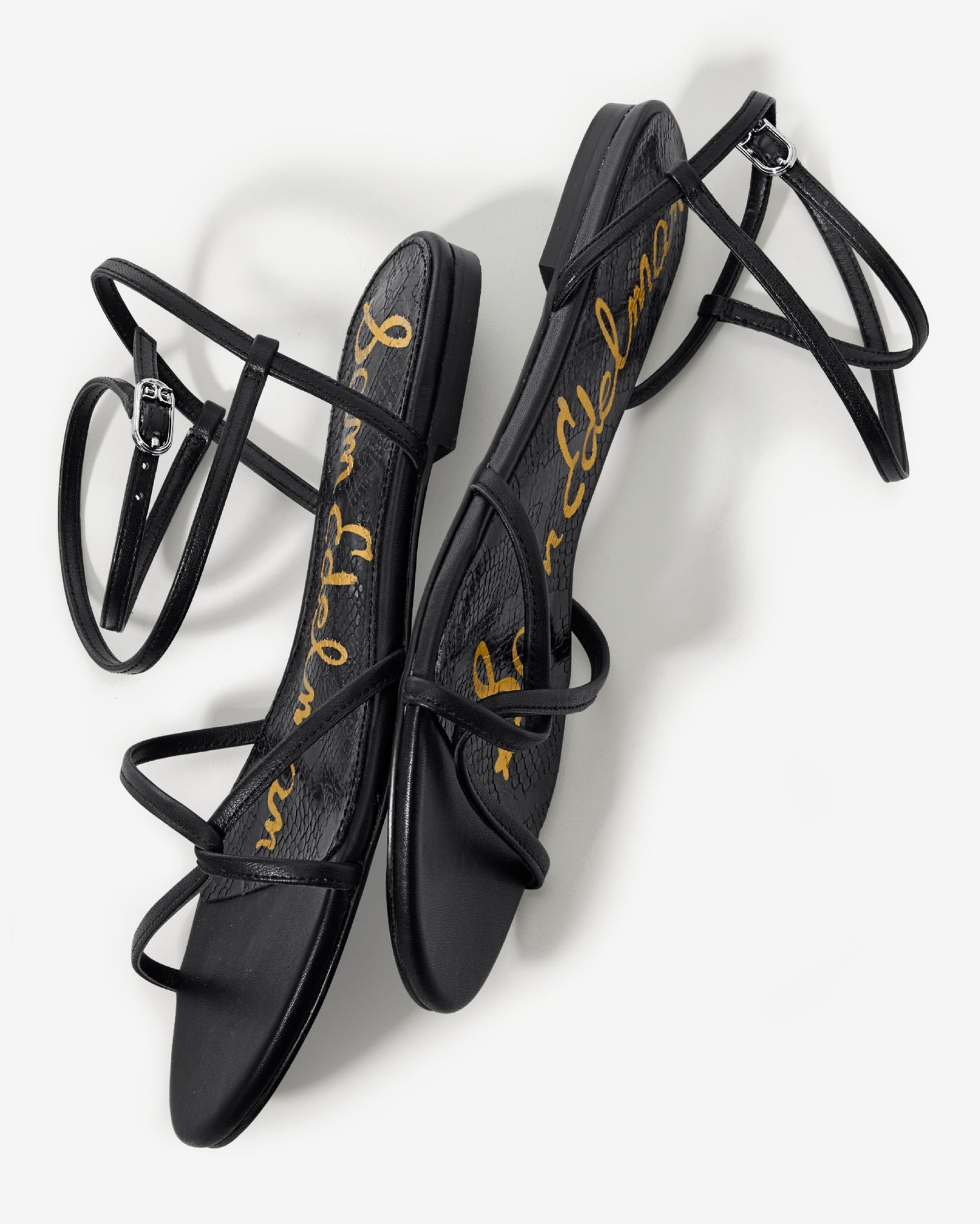 Lace Up Strappy Sandal Black
