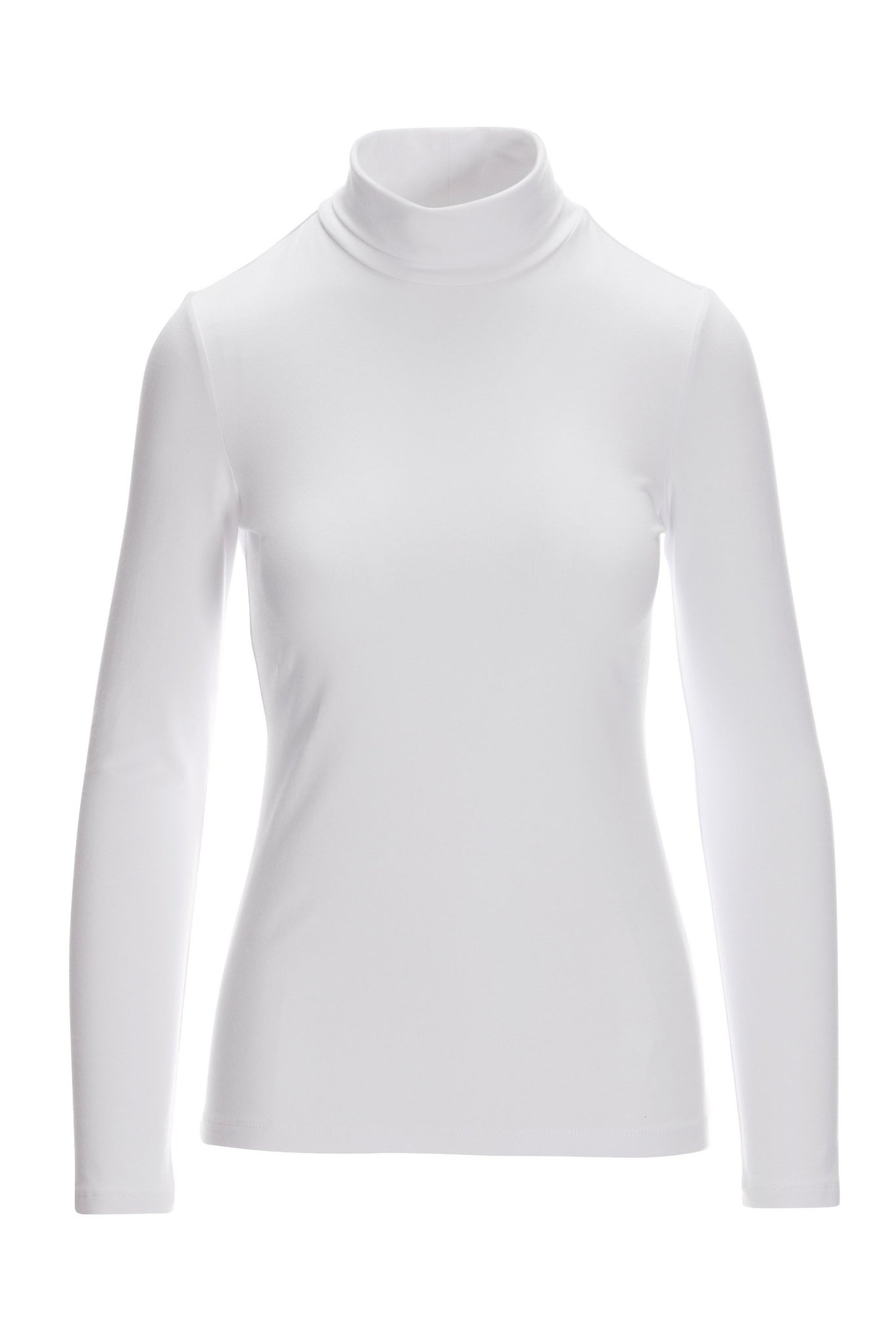 So Sexy Turtleneck Knit Top White
