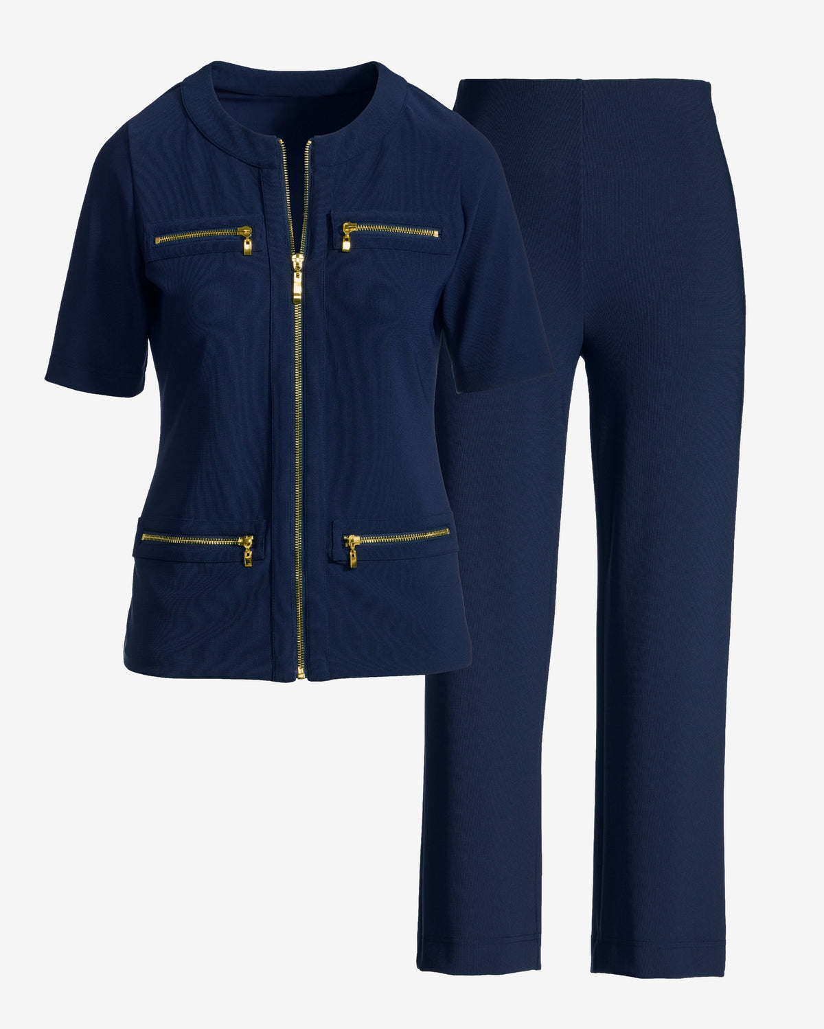 Beyond Travel Cropped Chic Coordinates Maritime Navy
