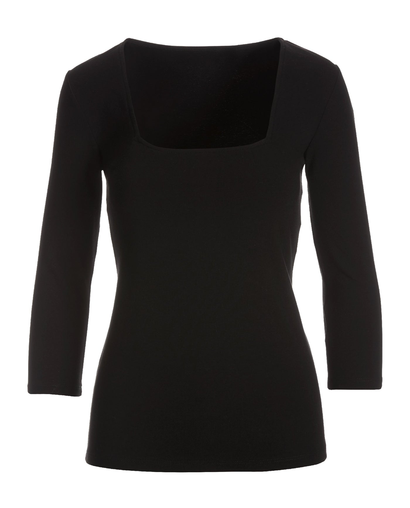 So Sexy Square Neck Top Black
