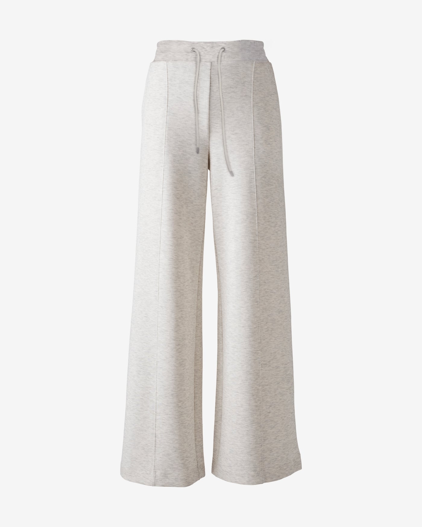 Luxe Lounge Wide Leg Pintuck Pant Light Heather Gray