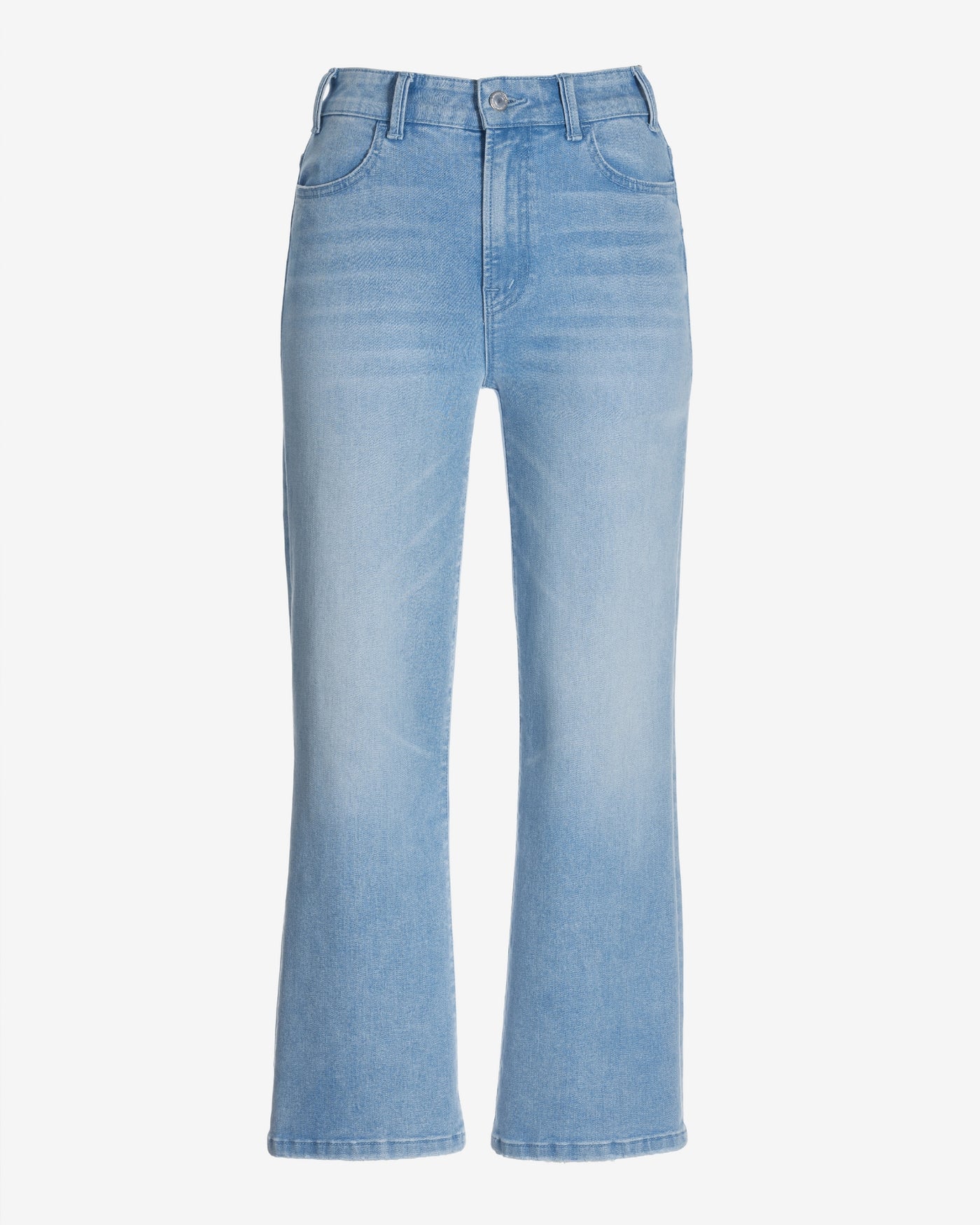 Malibu Wide Leg Cropped Jean Light Wash Denim