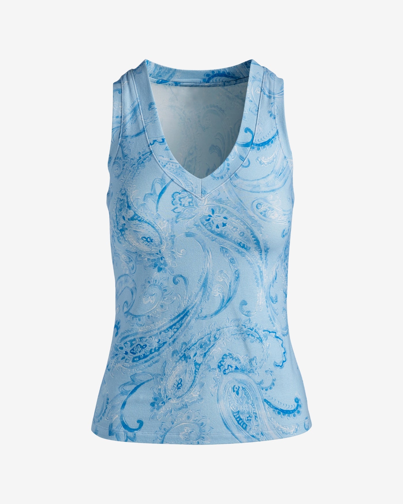 Printed So Sexy V-Neck Tank Top Boho Paisley