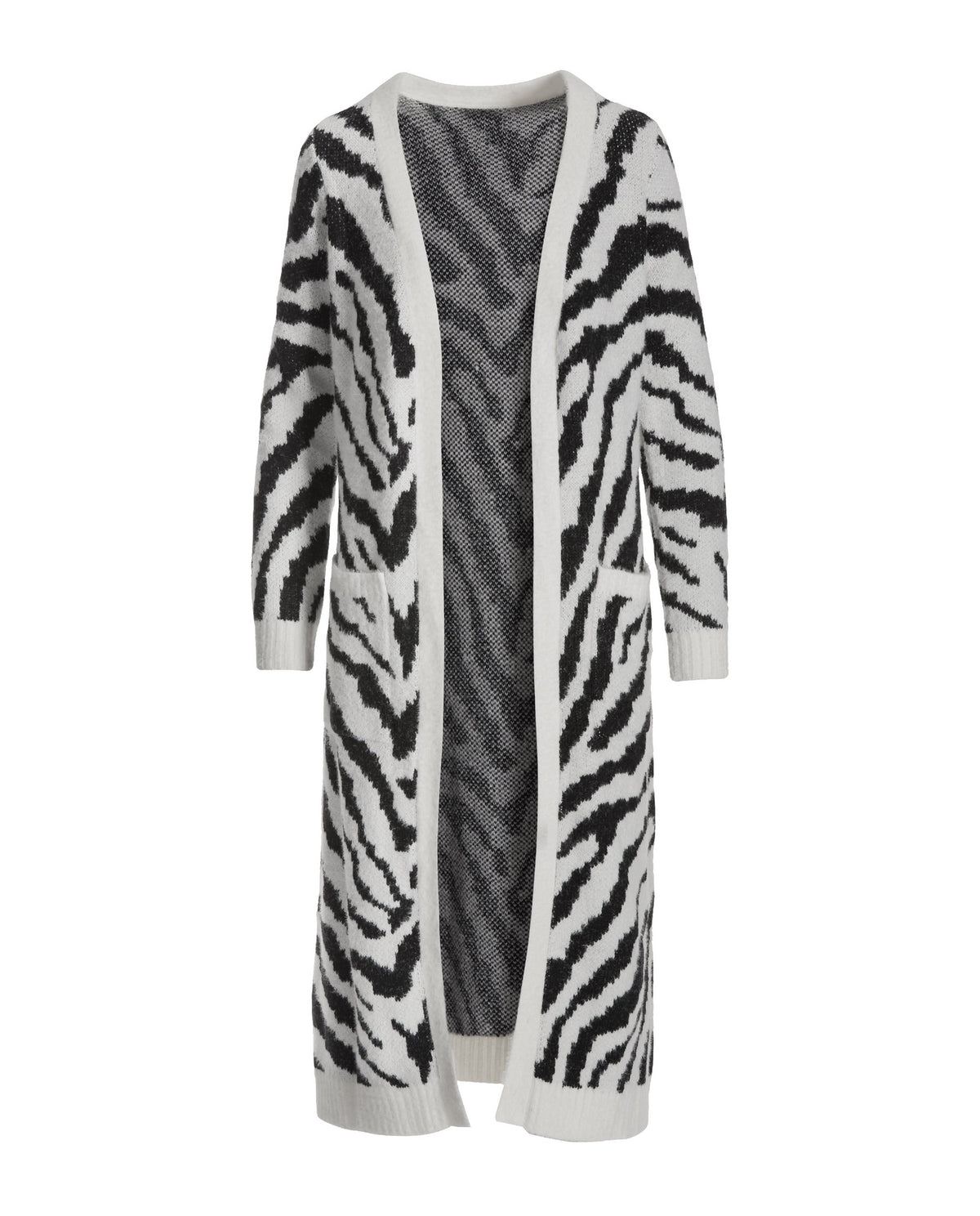Zebra Jacquard Duster Black/White