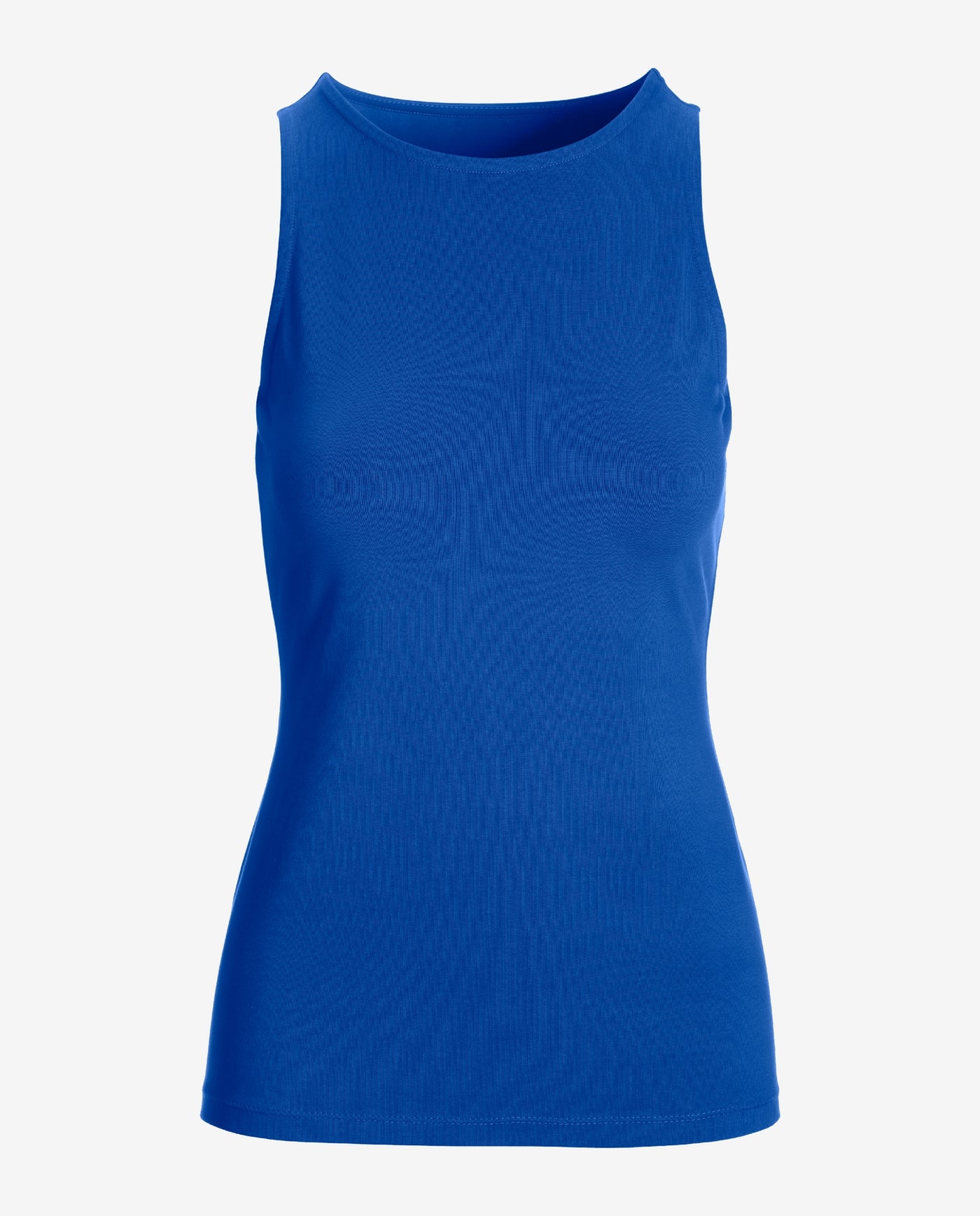 So Sexy High Neck Tank Knit Top Lapis Blue