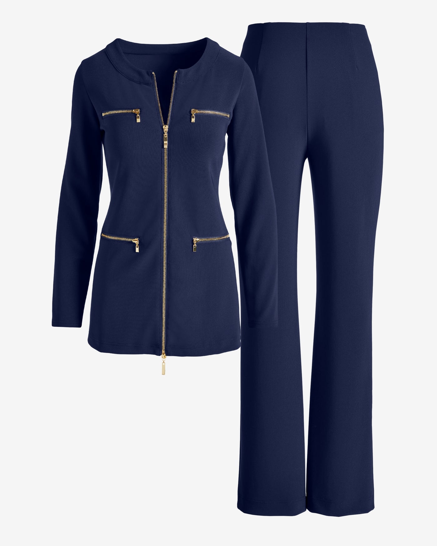 Beyond Travel Tunic Coordinate Set Maritime Navy