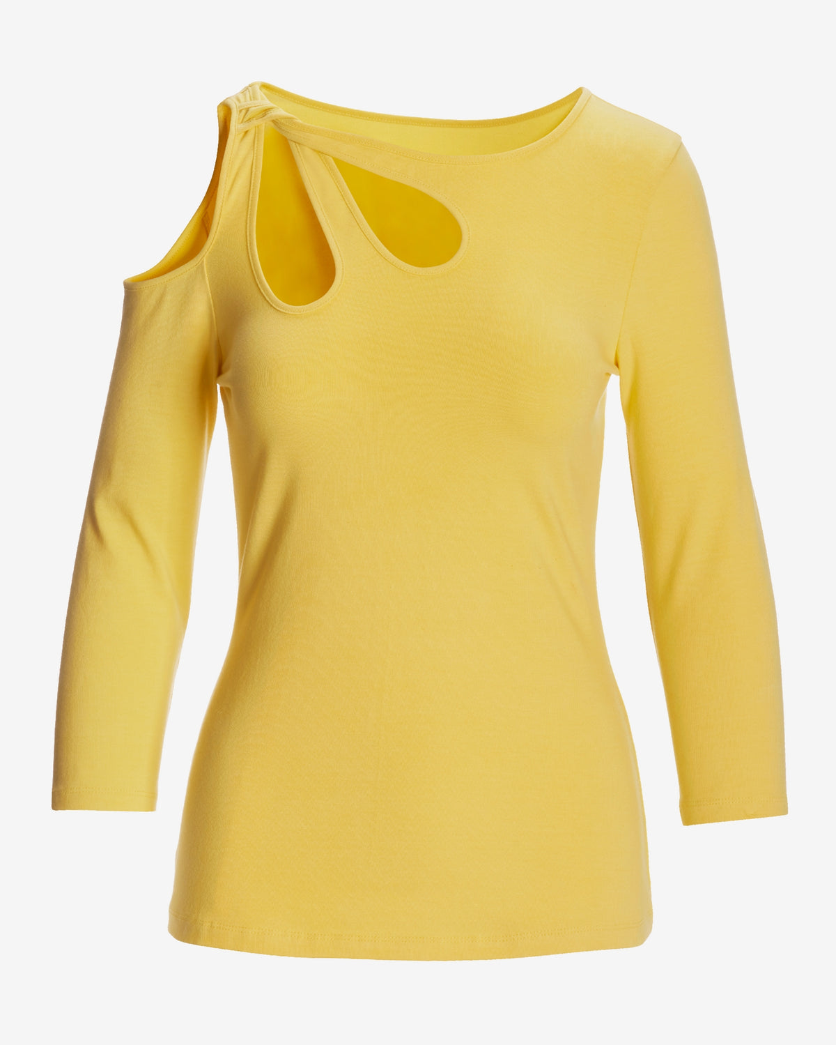 So Sexy Cutout Top Lemon Drop
