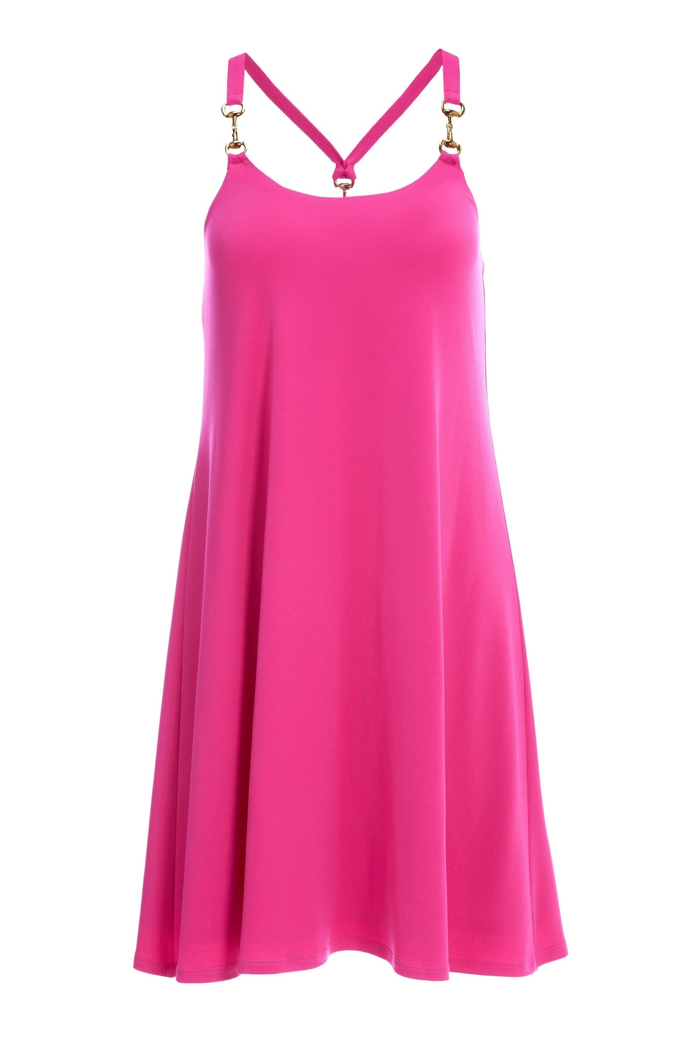 Hardware Sleeveless Tank Dress Blossom