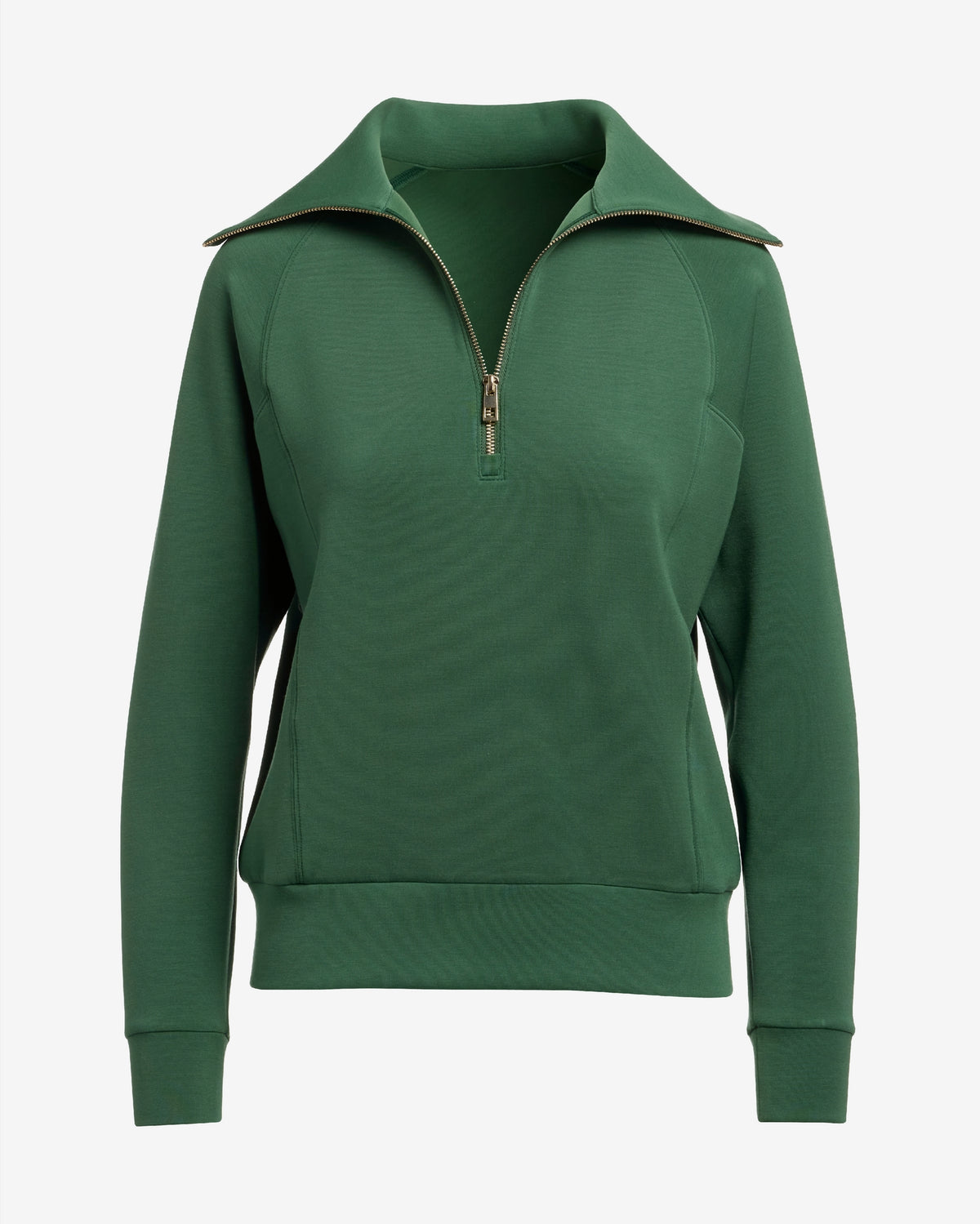 Luxe Lounge Half Zip Sweatshirt Pineneedle