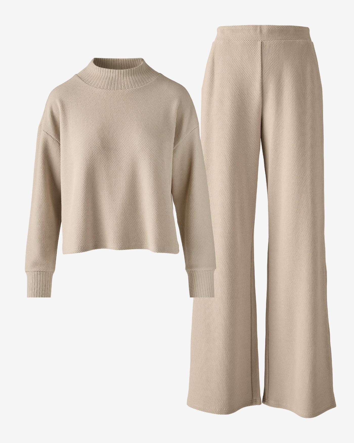 Honeycomb Meet and Greet Pull Over Pant Set Stone