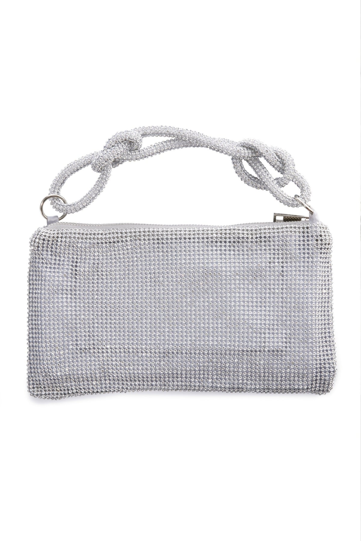 Crystal Mesh Handbag Silver