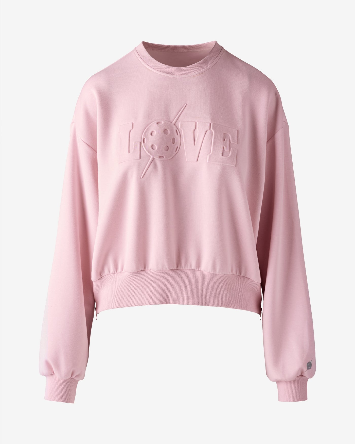 Pickletini x Boston Proper Tricia Zip Sweater Blushing Pink