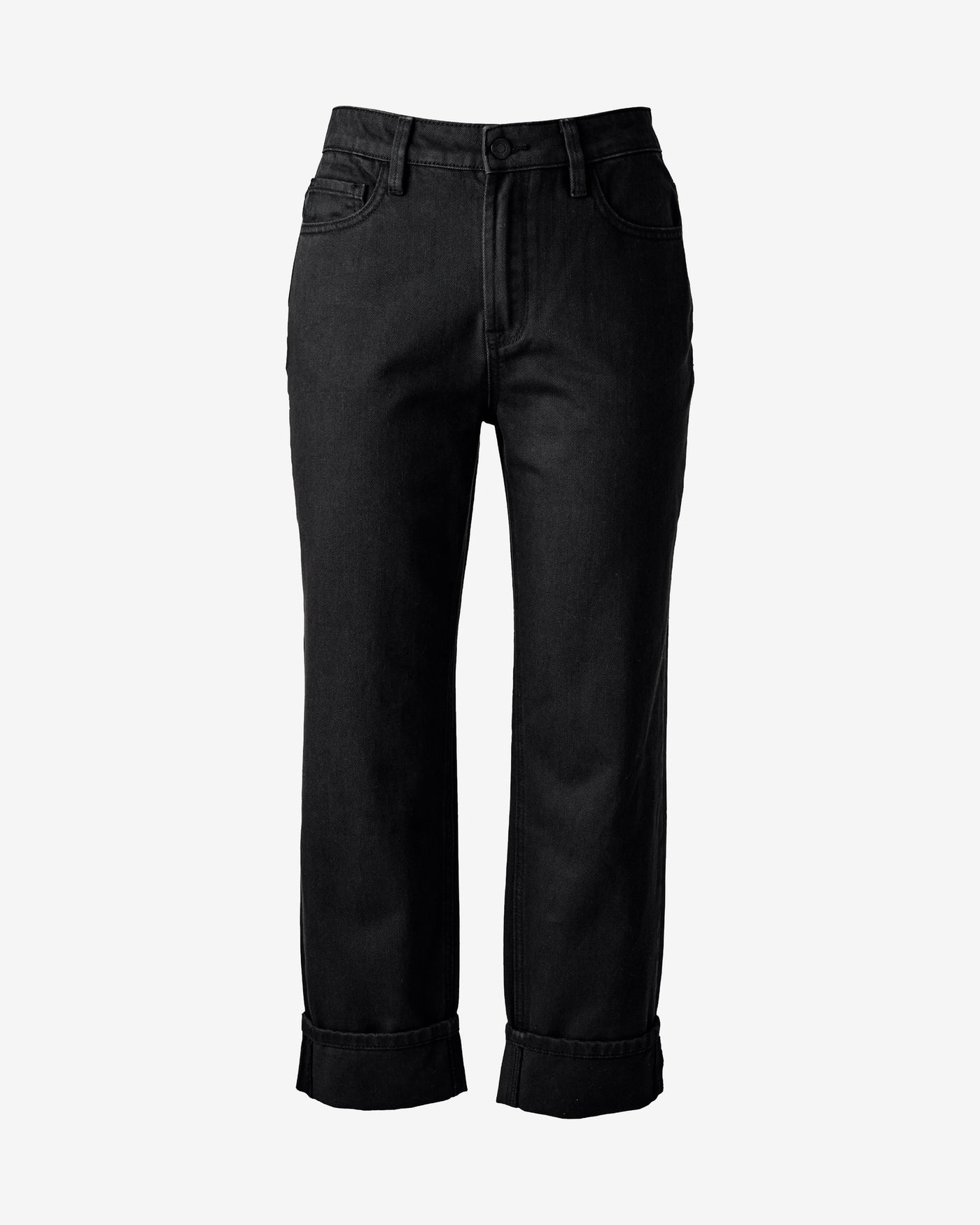Newport Relaxed Cuffed Jean Black