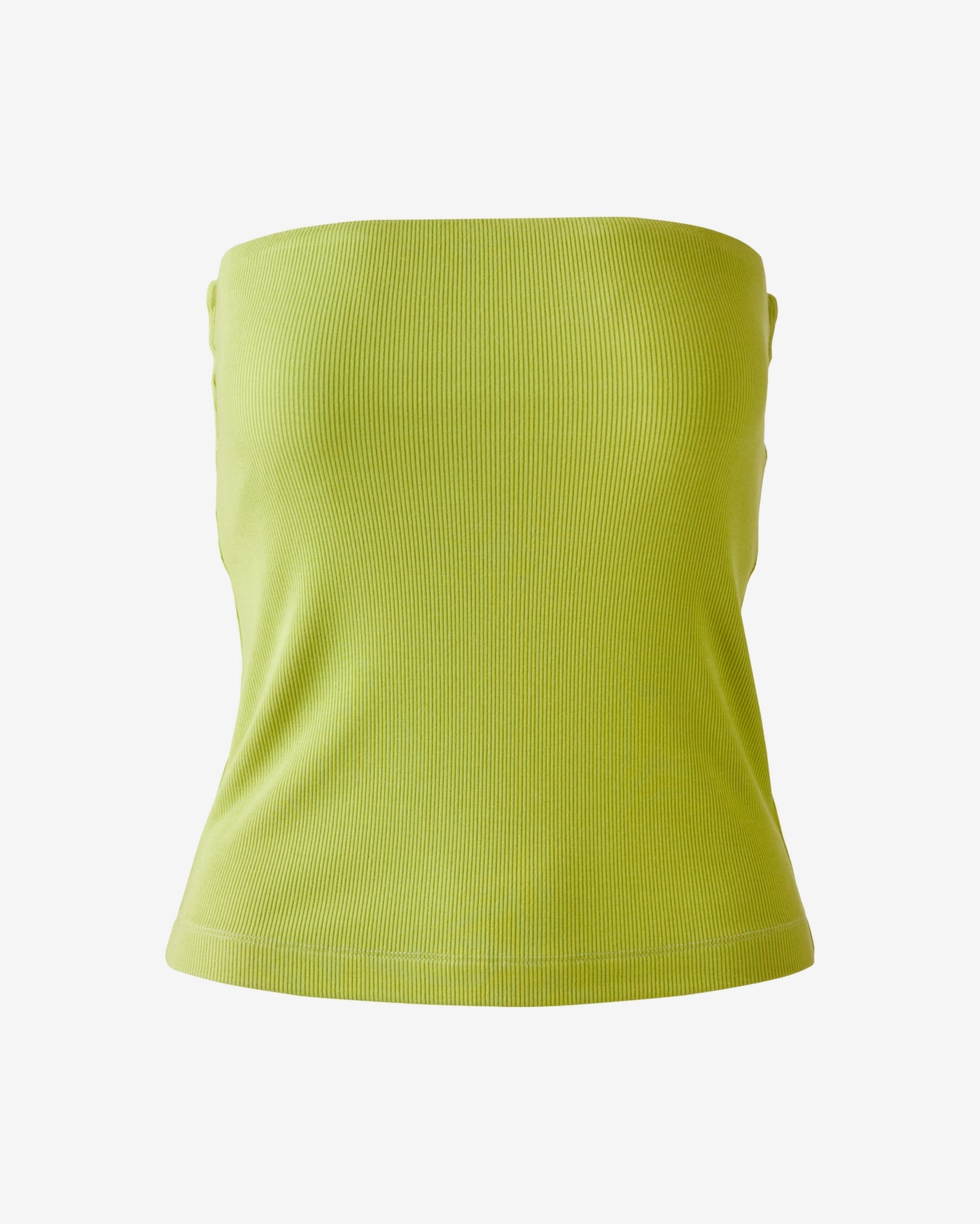 So Essential Ribbed Strapless Tube Top Bright Chartreuse