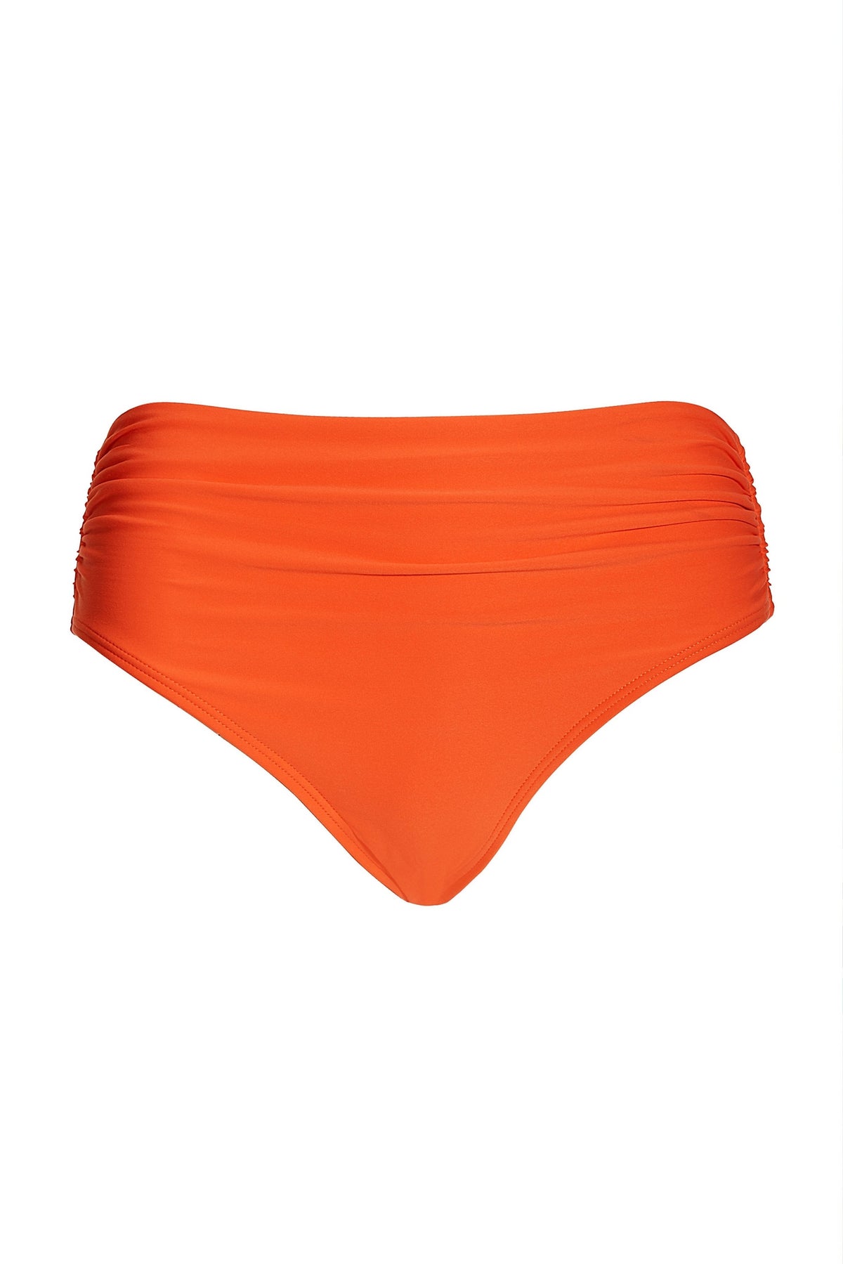 Swim Sense High-Waisted Bikini Bottom Hot Coral