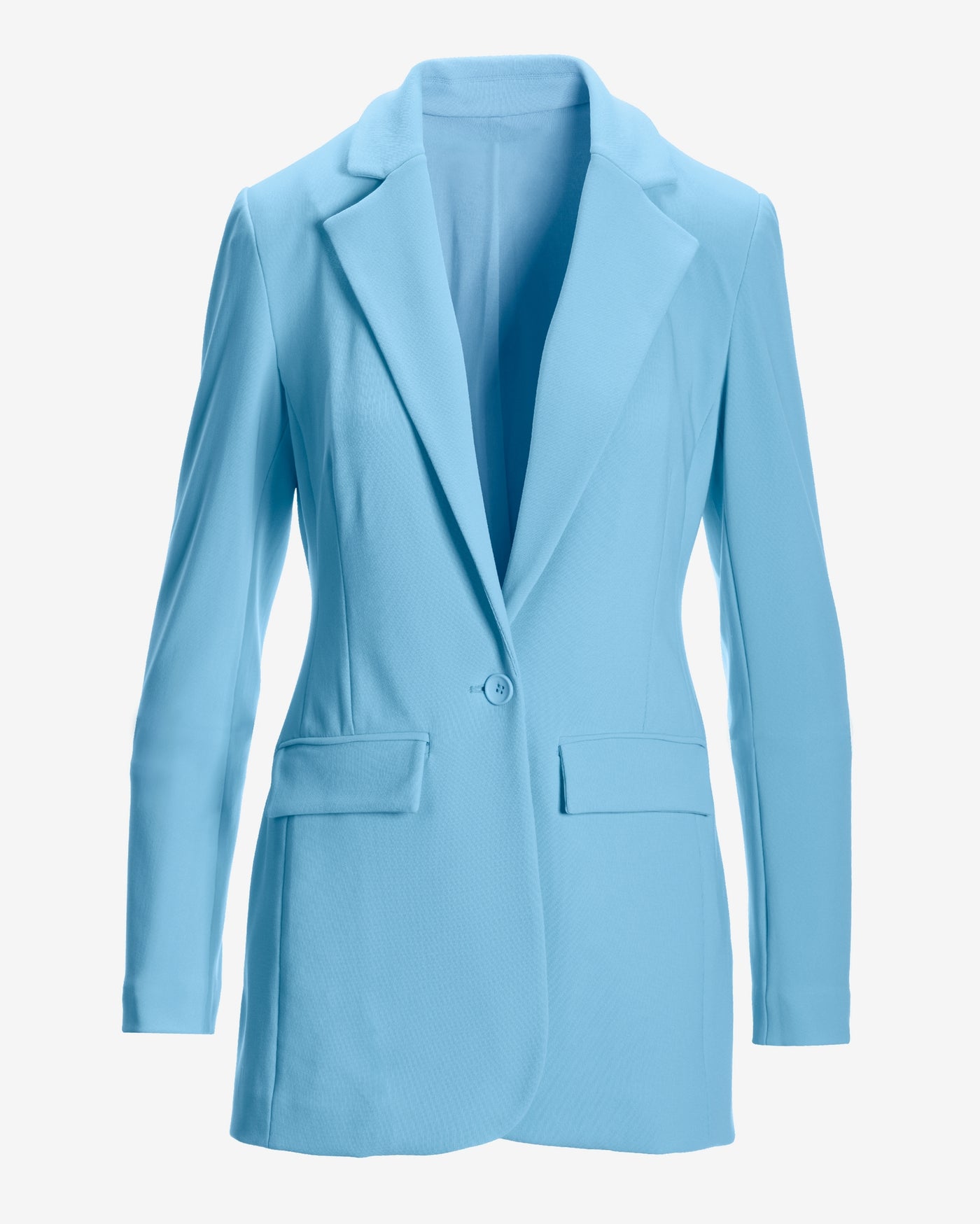Beyond Travel Classic Boyfriend Blazer Powder Blue