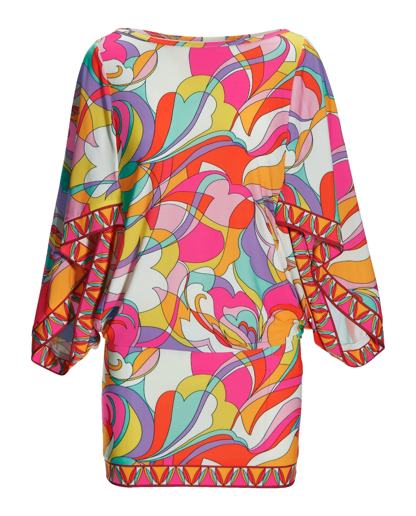 Sunset Waves Printed Tunic Cover Up Multi