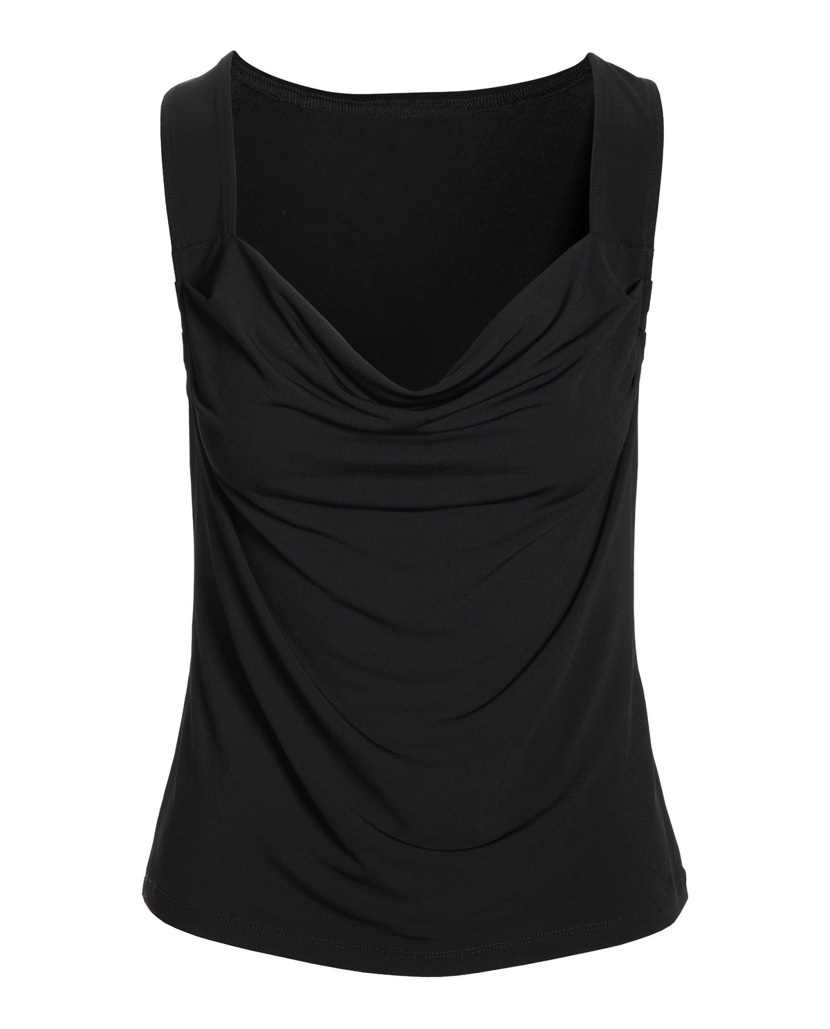 So Chic Cowl Neck Tank Black