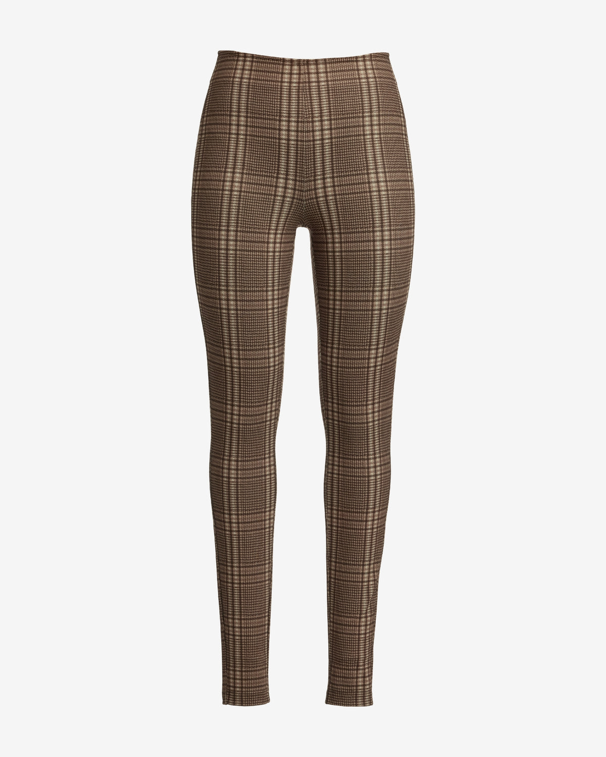 Printed Ponte Legging Downtown Plaid