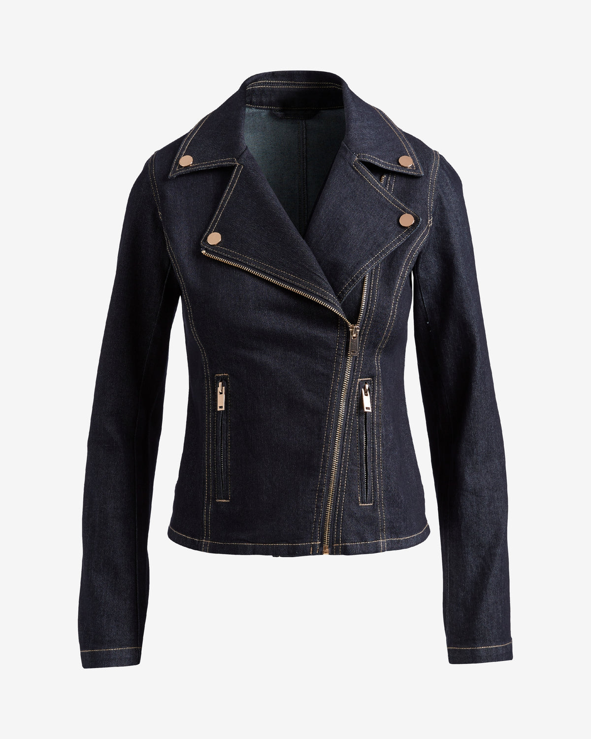 Denim Moto Jacket Rinse
