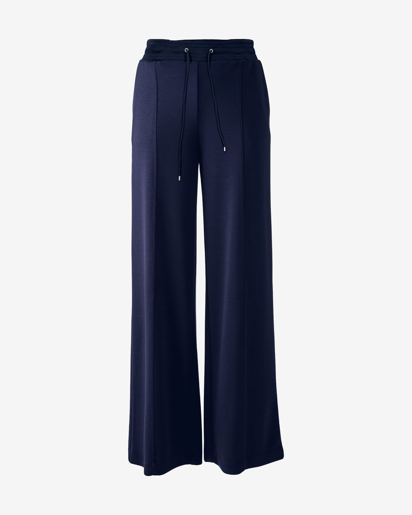 Luxe Lounge Wide Leg Pintuck Pant Navy