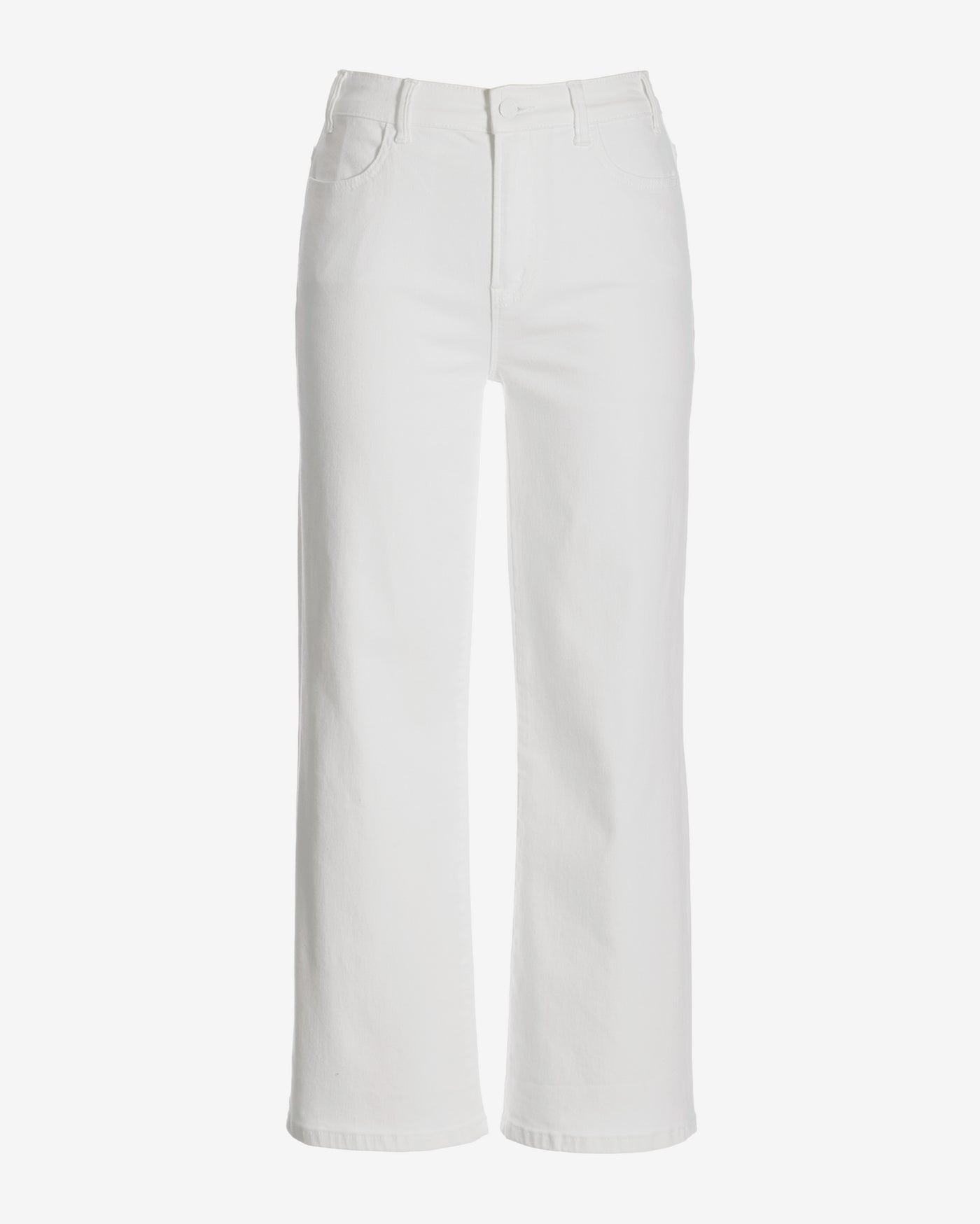 Malibu Wide Leg Cropped Jean White