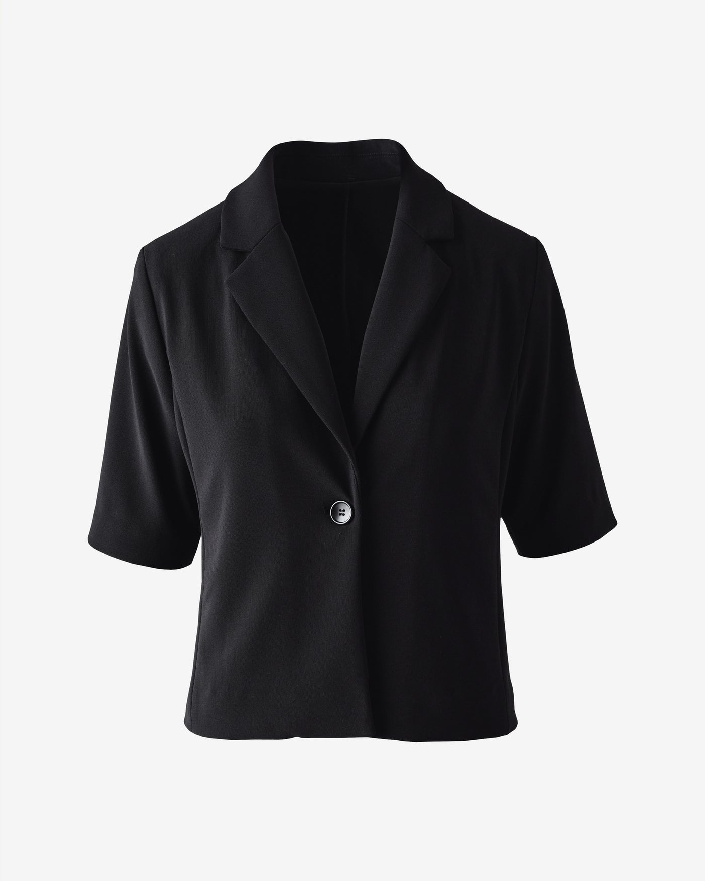 Beyond Travel Short Sleeve Blazer Jet Black