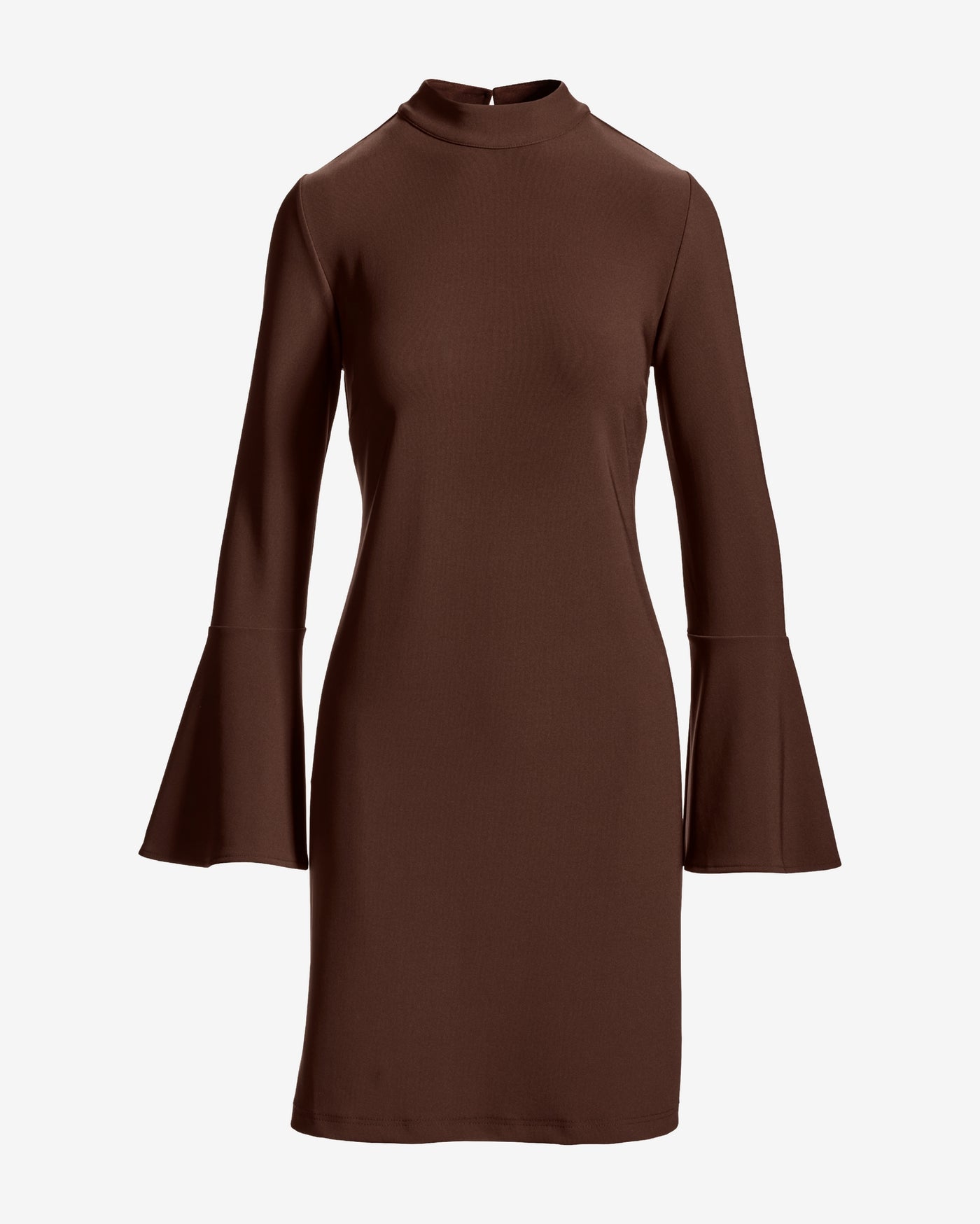 Beyond Travel Bell Sleeve Dress Coffee Bean