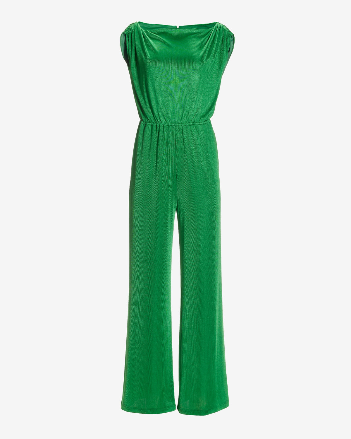 Slouchy Versatile Knit Jumpsuit Fern Green
