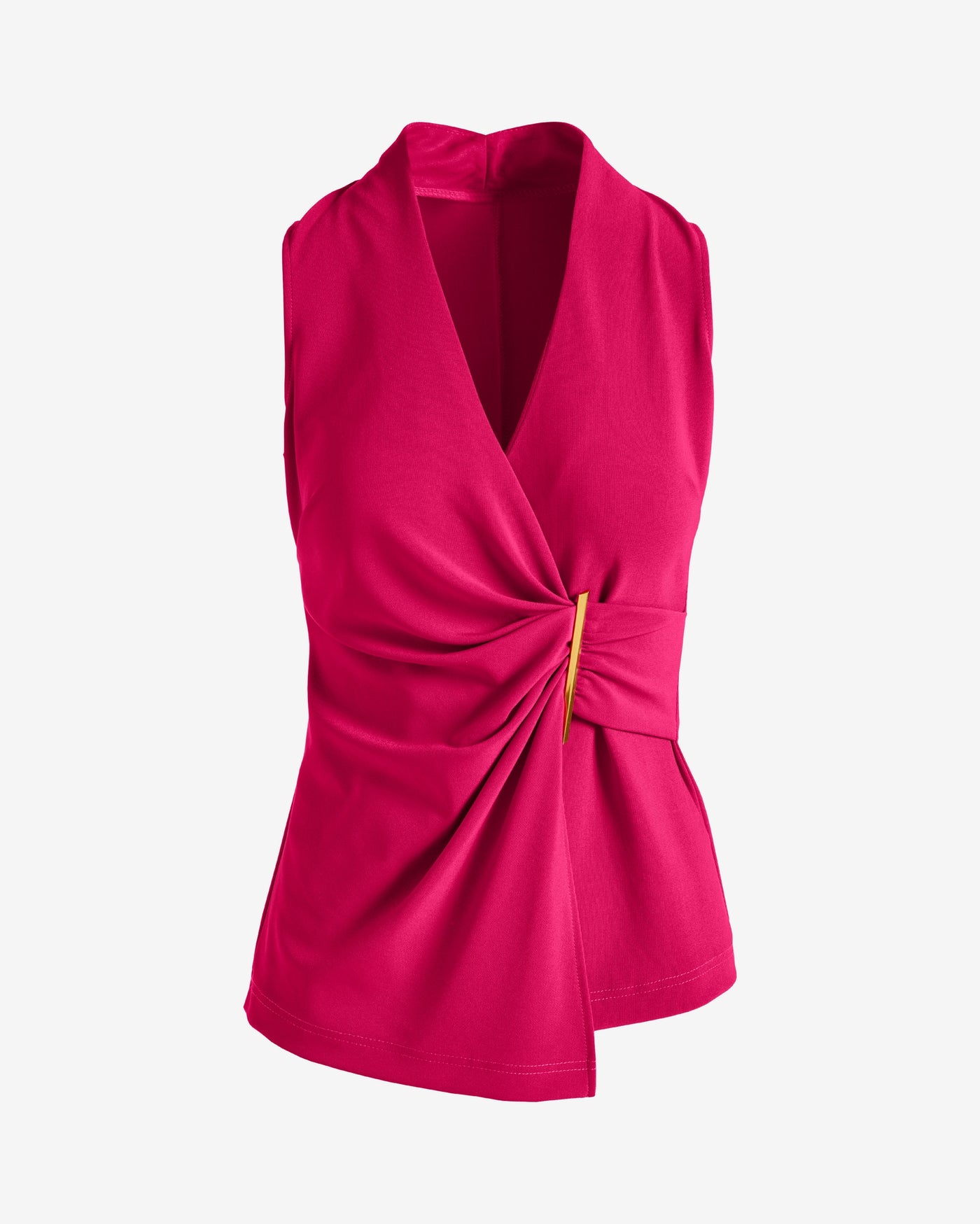 Beyond Travel Hardware Surplice Top Cerise