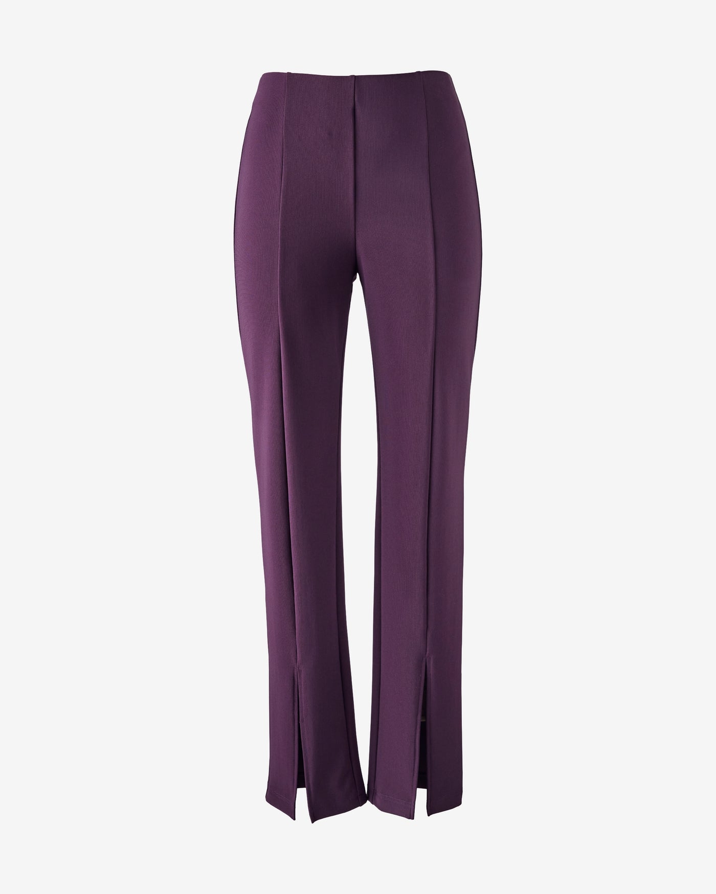 Beyond Travel High Rise Slit Front Pant Blackberry Wine