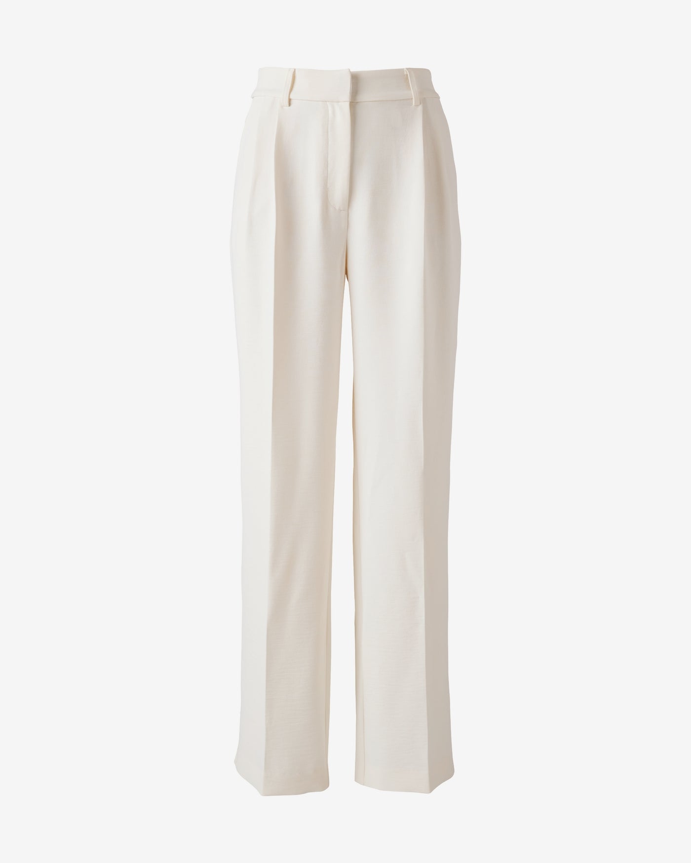 Textured Wide Leg Pant Off White