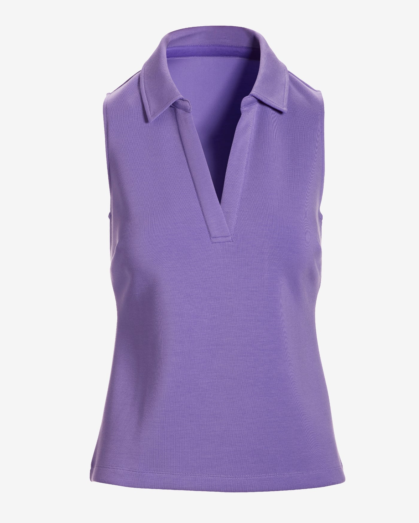 Luxe Lounge Sleeveless Collar Top Bougainvillea