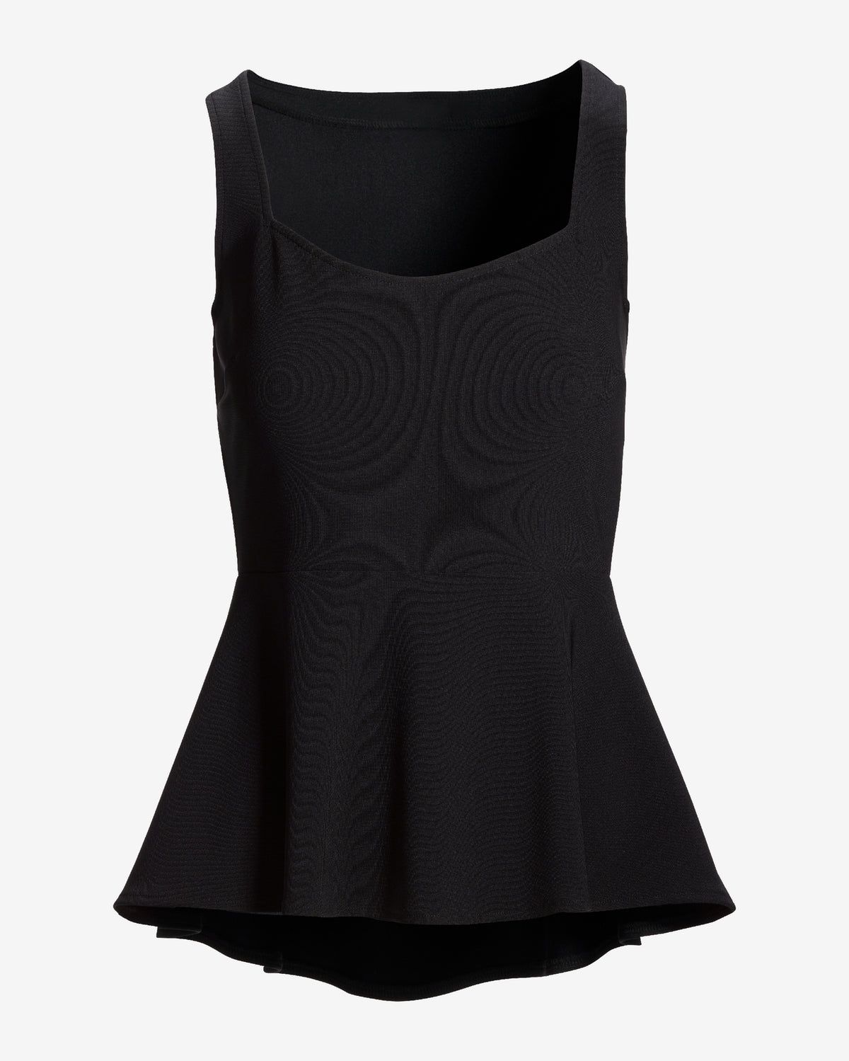 Beyond Travel Sleeveless Peplum Top Jet Black