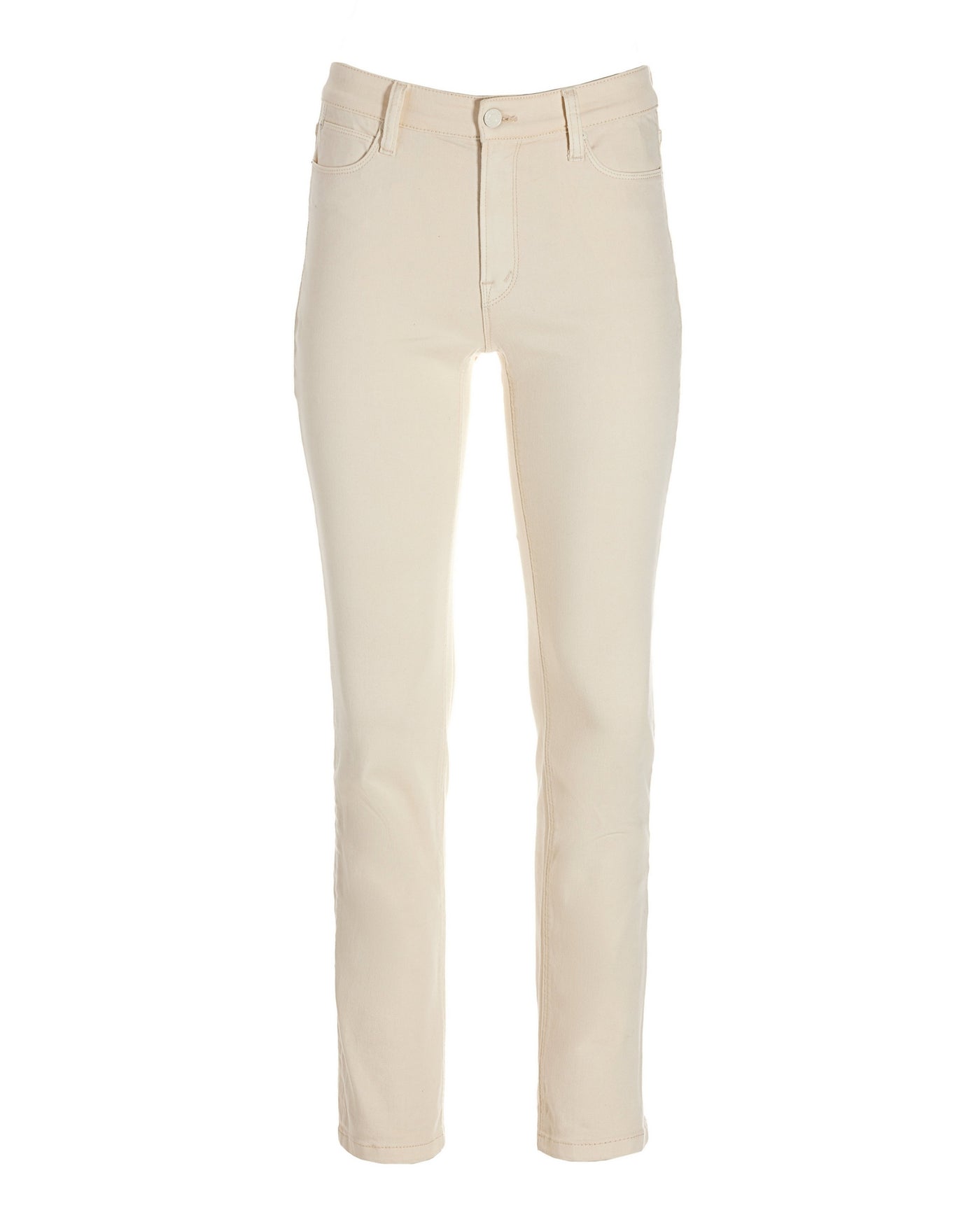 Newport High-Rise Slim Straight-Leg Jean Cream