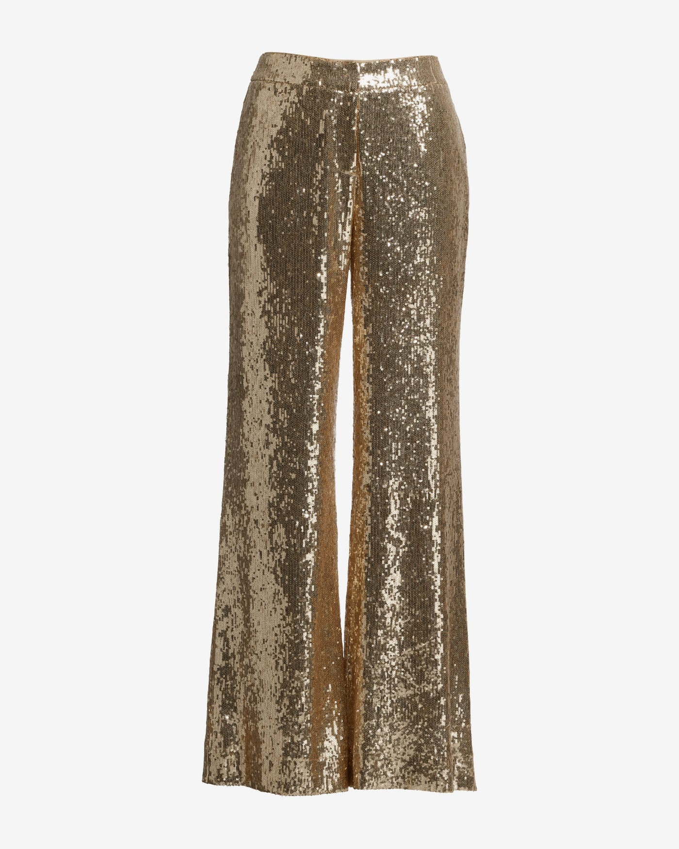Sequin Wide Leg Trouser Pant Champagne Nude