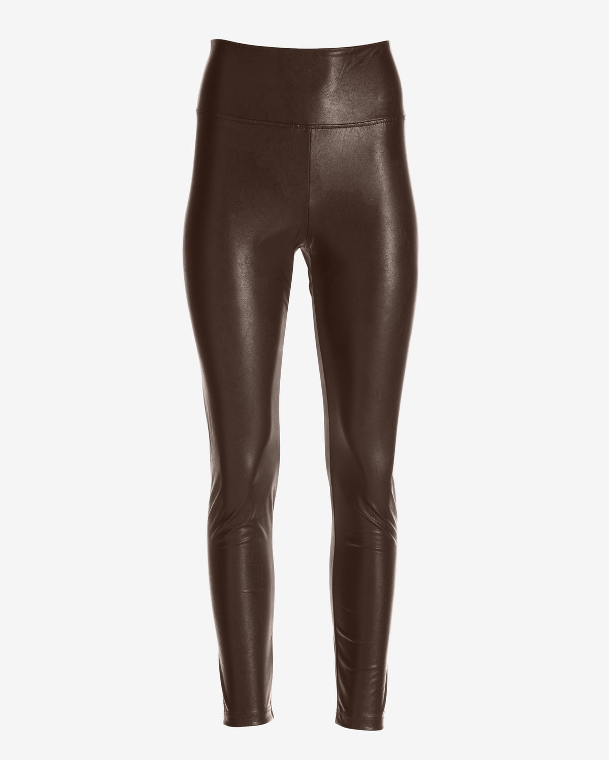 Aspen Faux Leather Pull On Legging Chocolate Torte