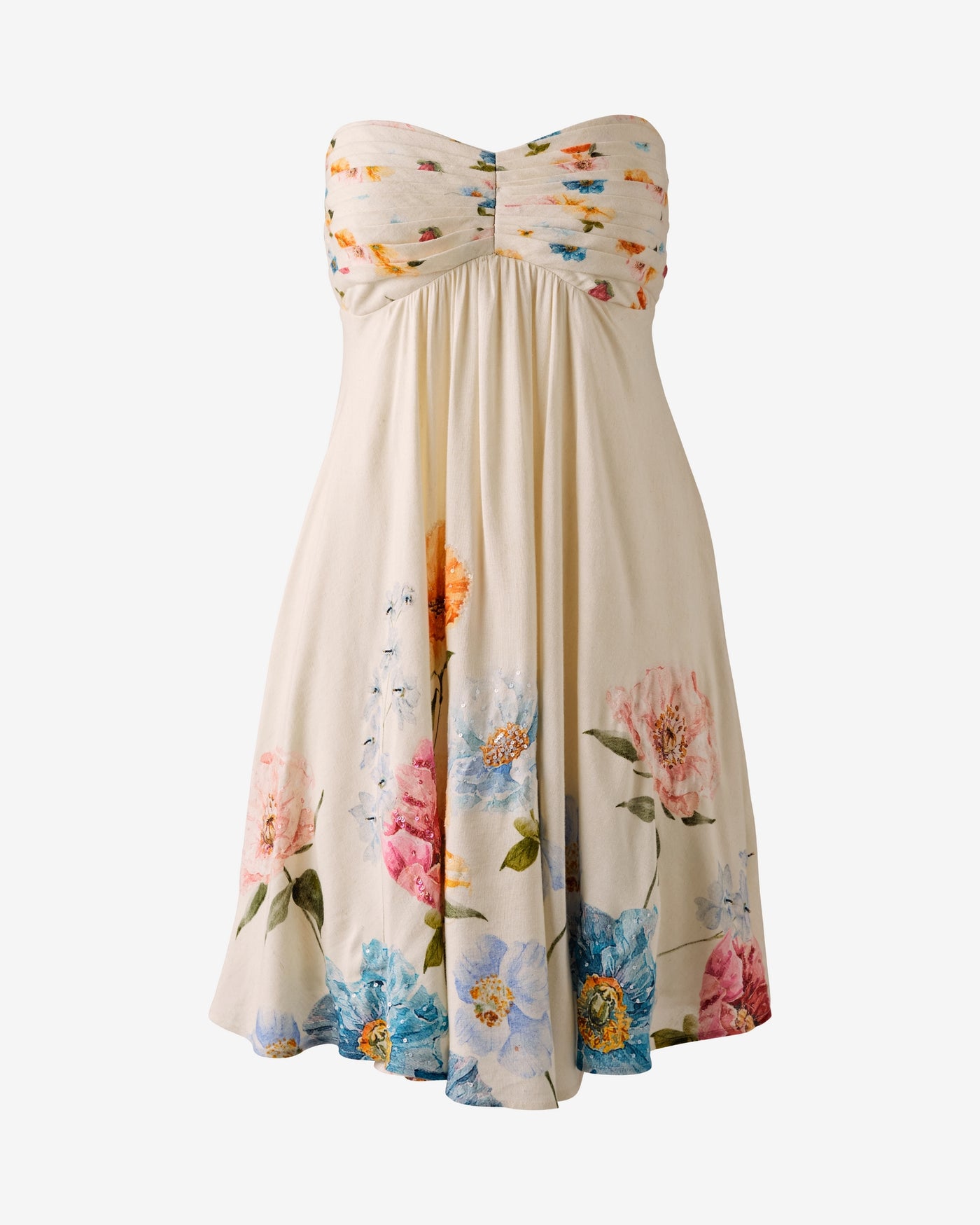 Printed Floral A-Line Dress Palm Beach Poppies
