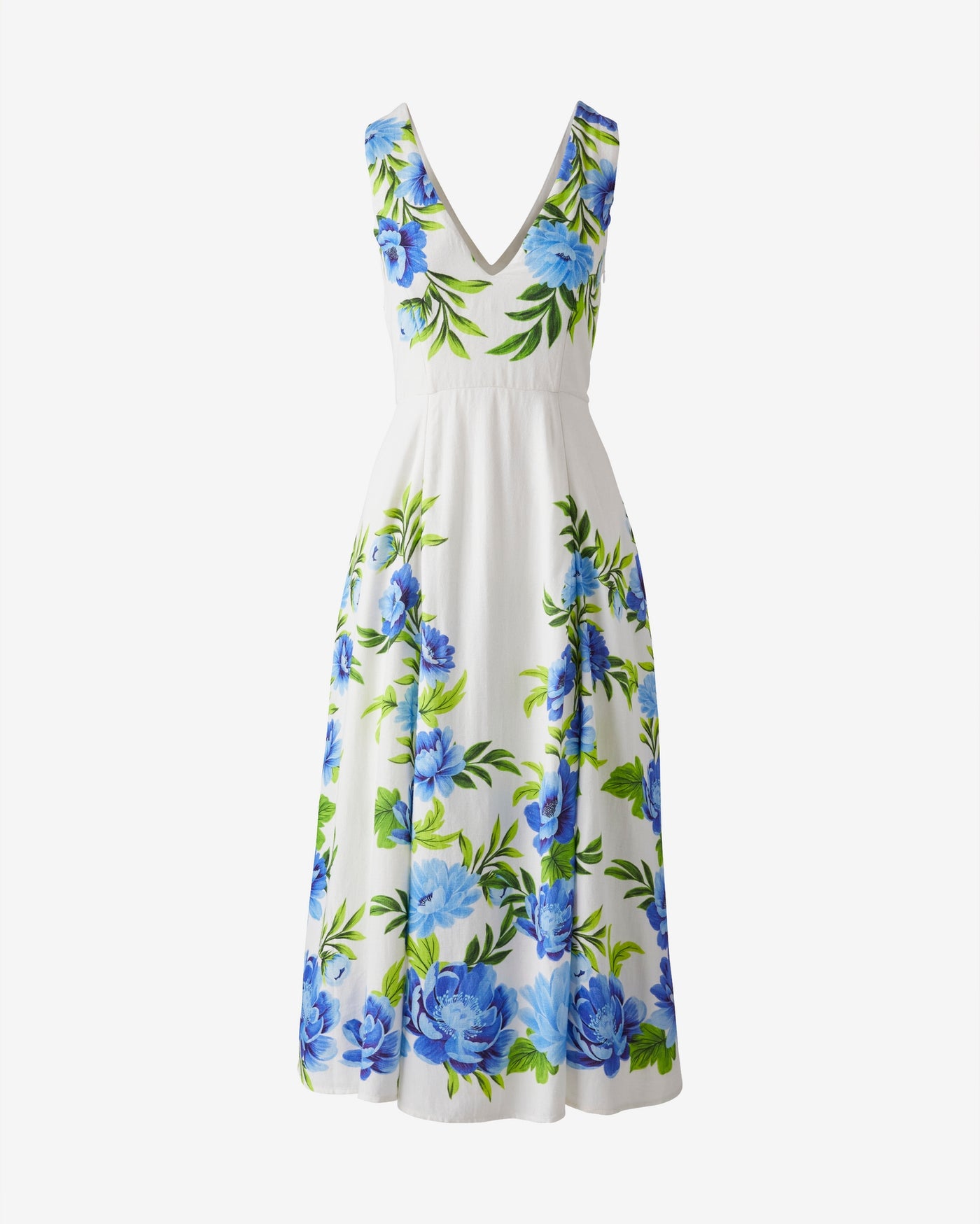Printed V Neck Dress Florence Blooms
