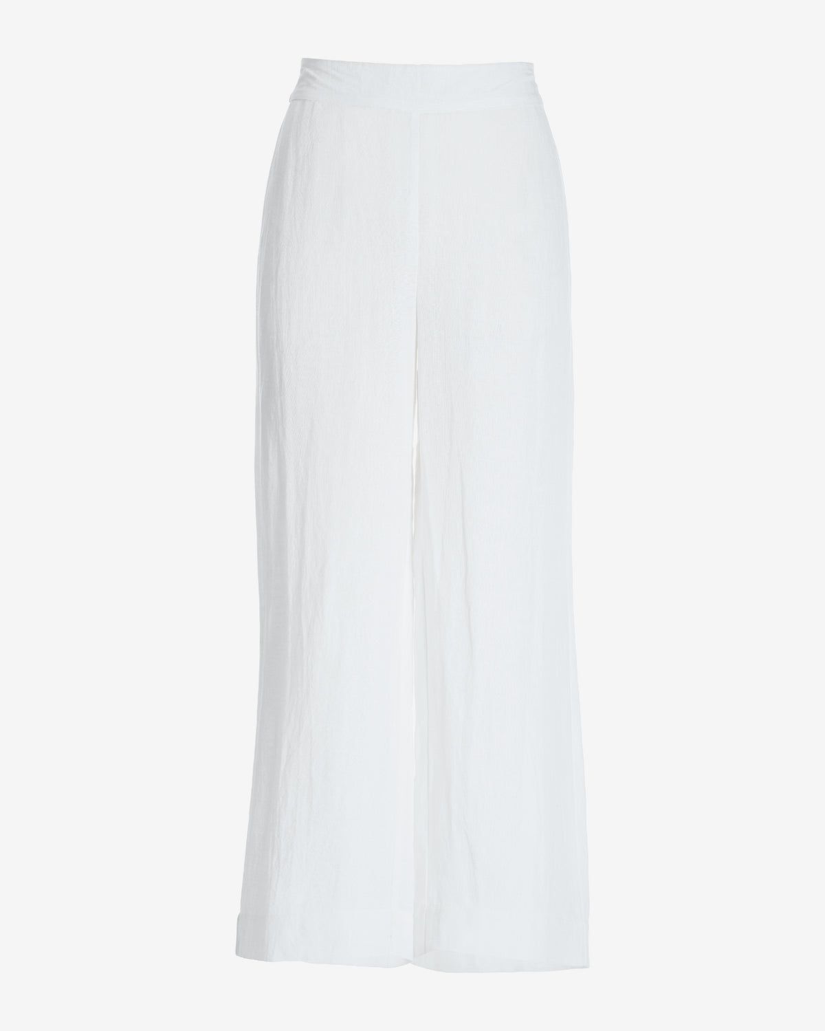 Malibu Linen Cropped Pant White