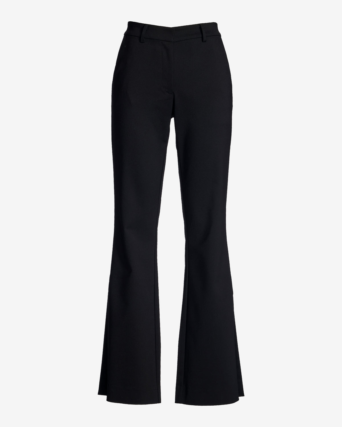 Monterey Modern Bootcut Side-Slit Trouser Pant Black