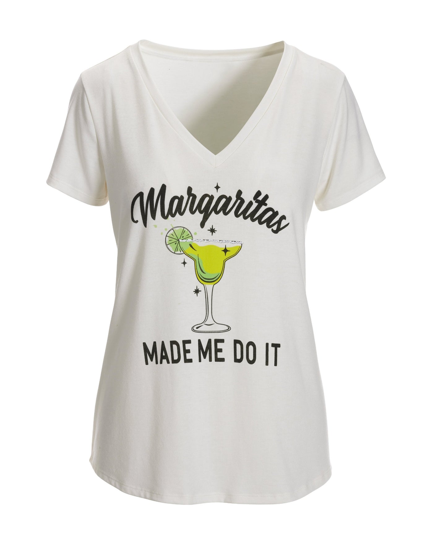 Margaritas Made Me Do It Tee White