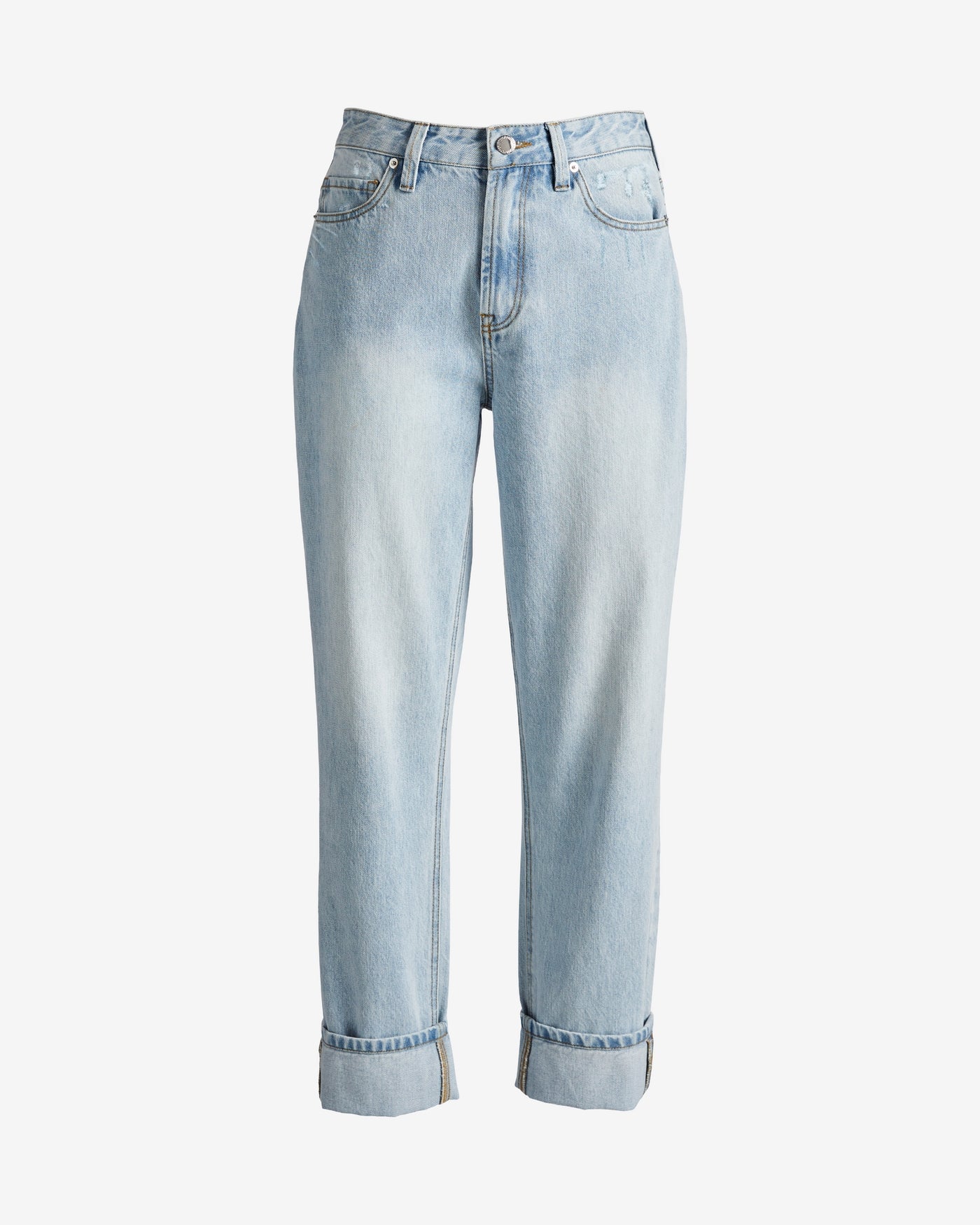 Newport Relaxed Cuffed Jean Light Wash Denim