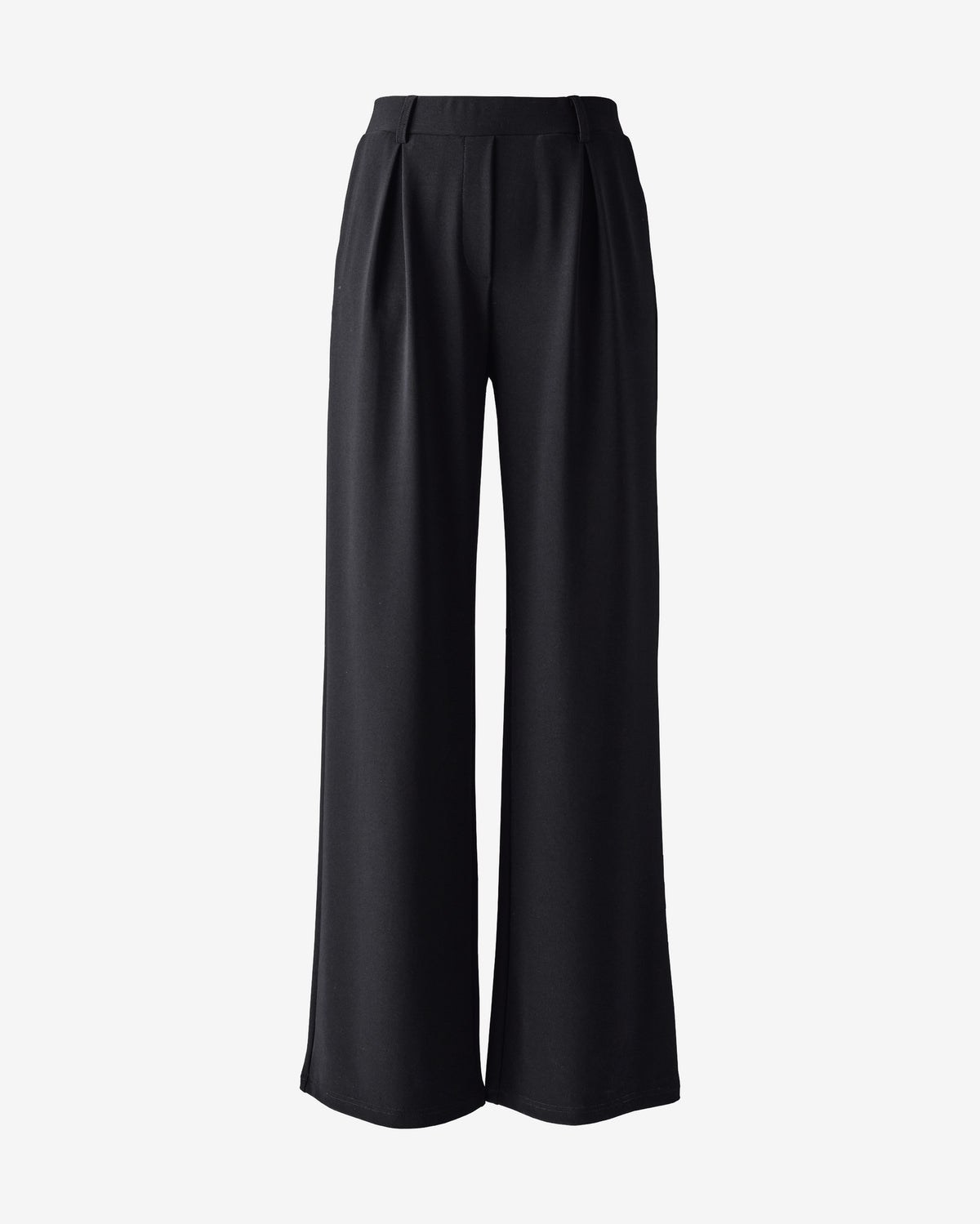 Beyond Travel Pleated Wide Leg Pant Jet Black