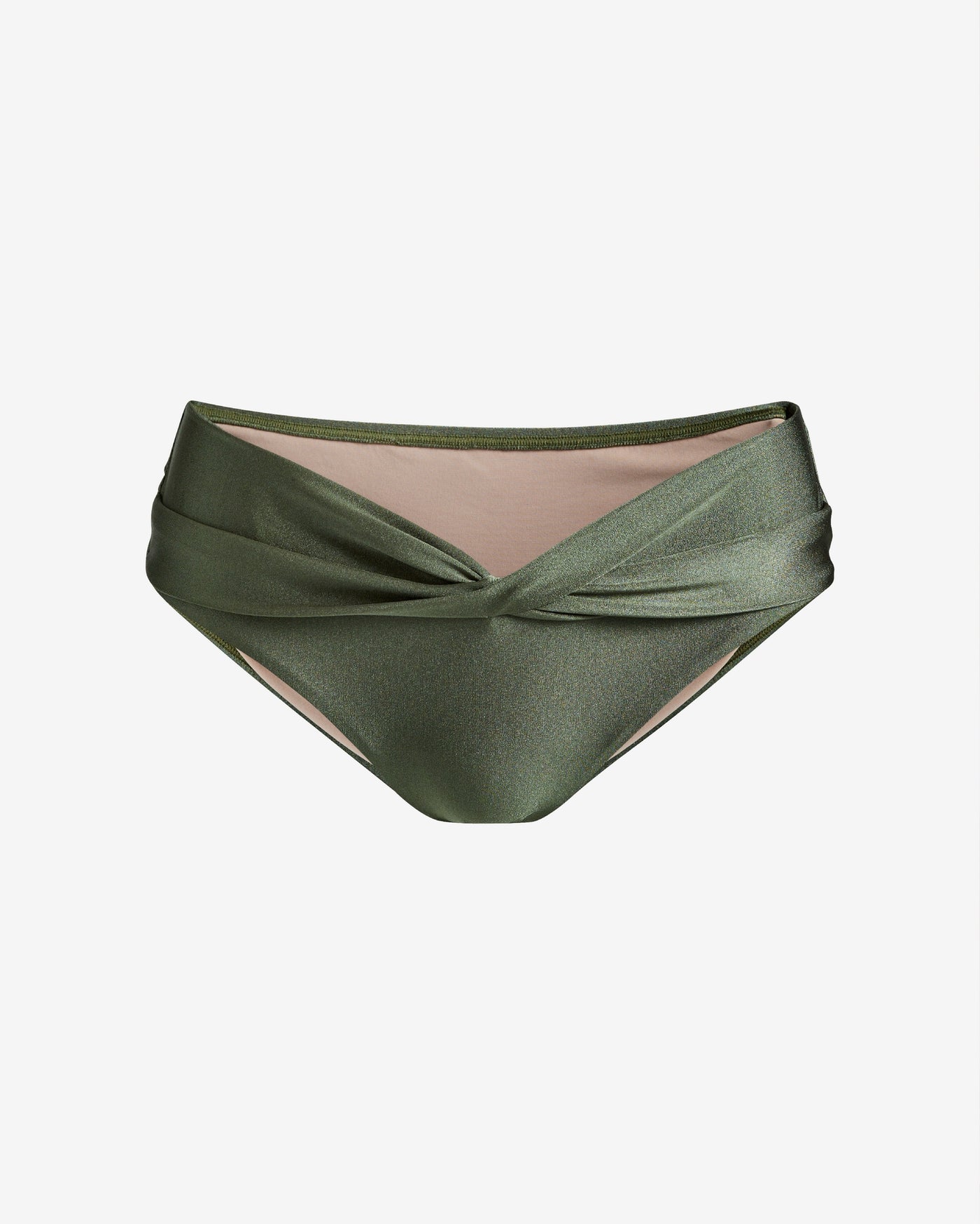 PQ Swim x Boston Proper Cross Front Bikini Bottom Olive