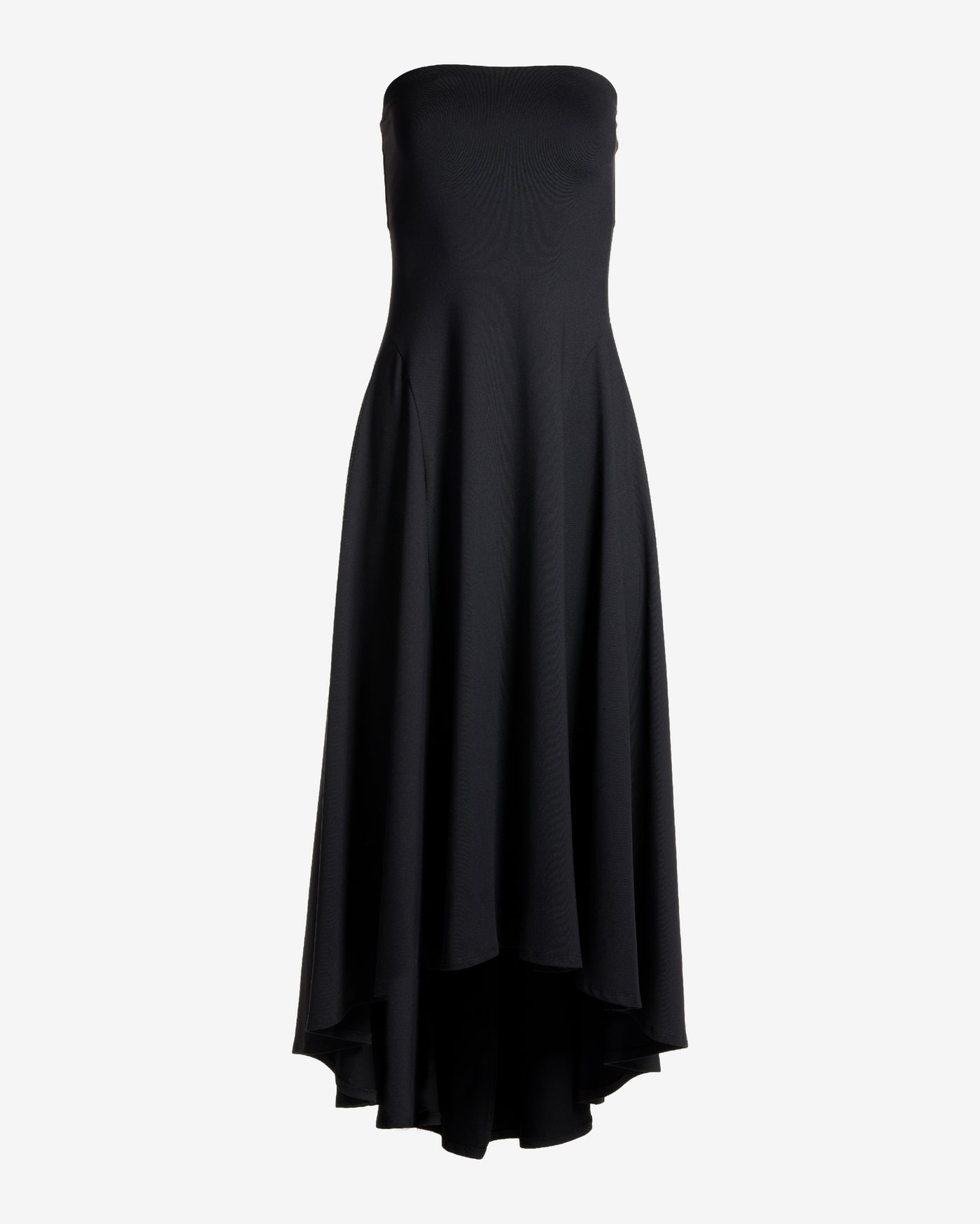 Susana Monaco x Boston Proper Strapless High Low Dress Black