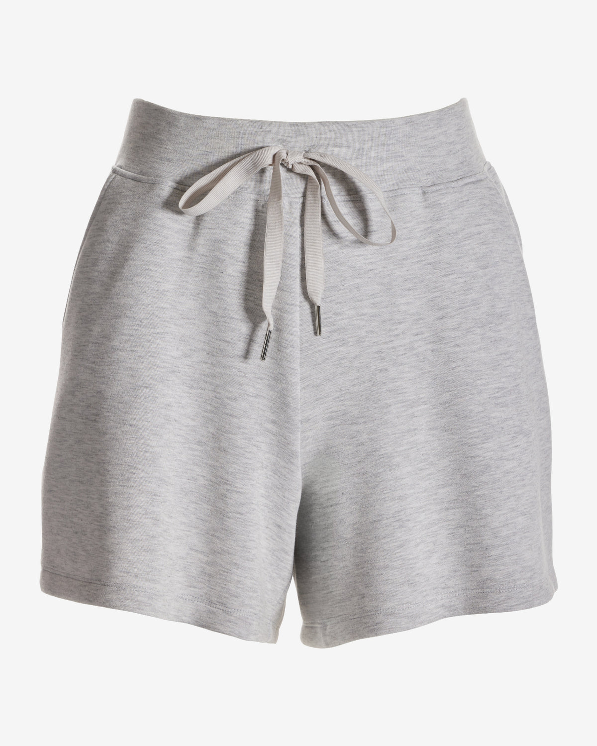 Luxe Lounge Drawstring Short Light Heather Gray
