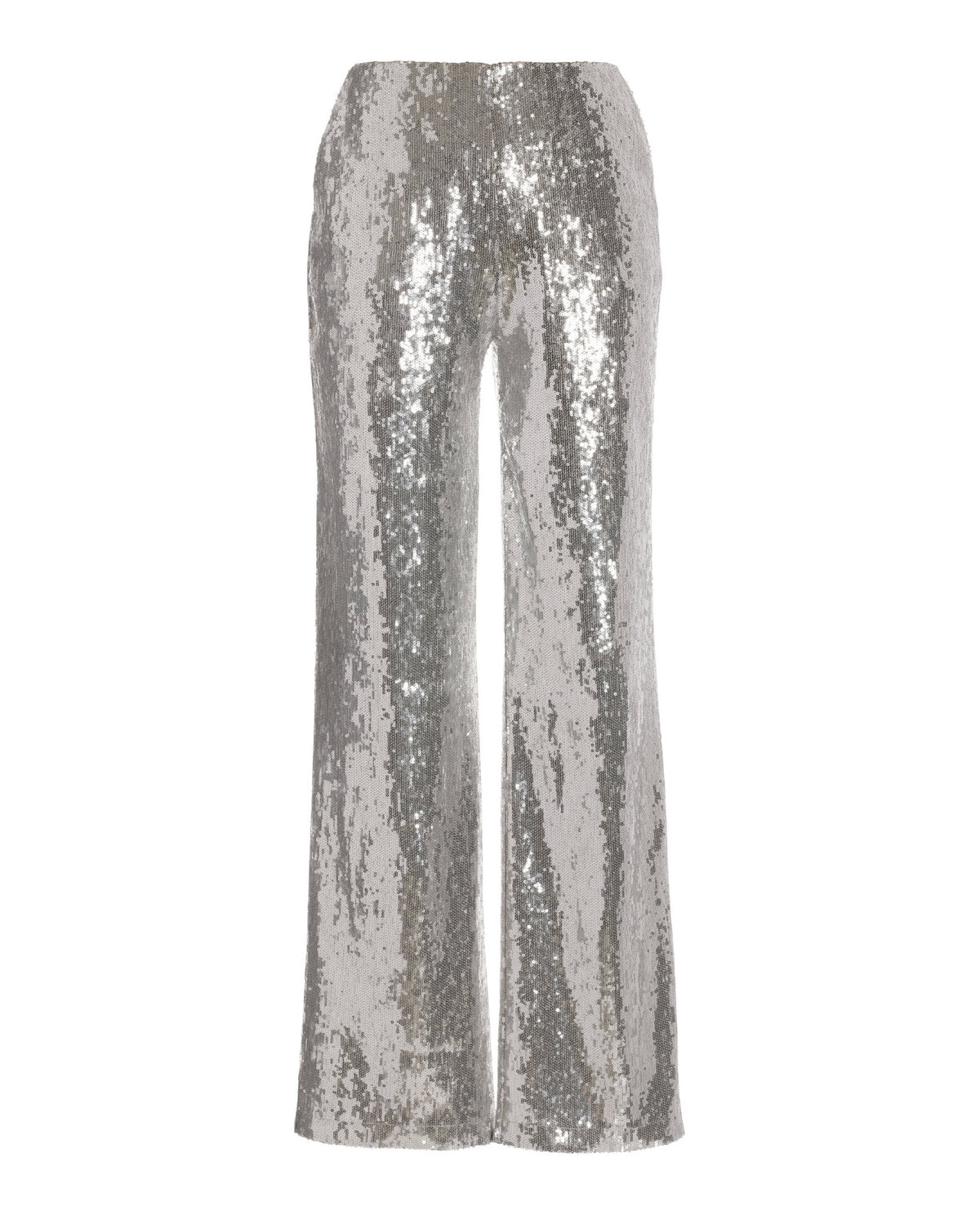 Malibu Sequin Pull On Palazzo Pant Silver