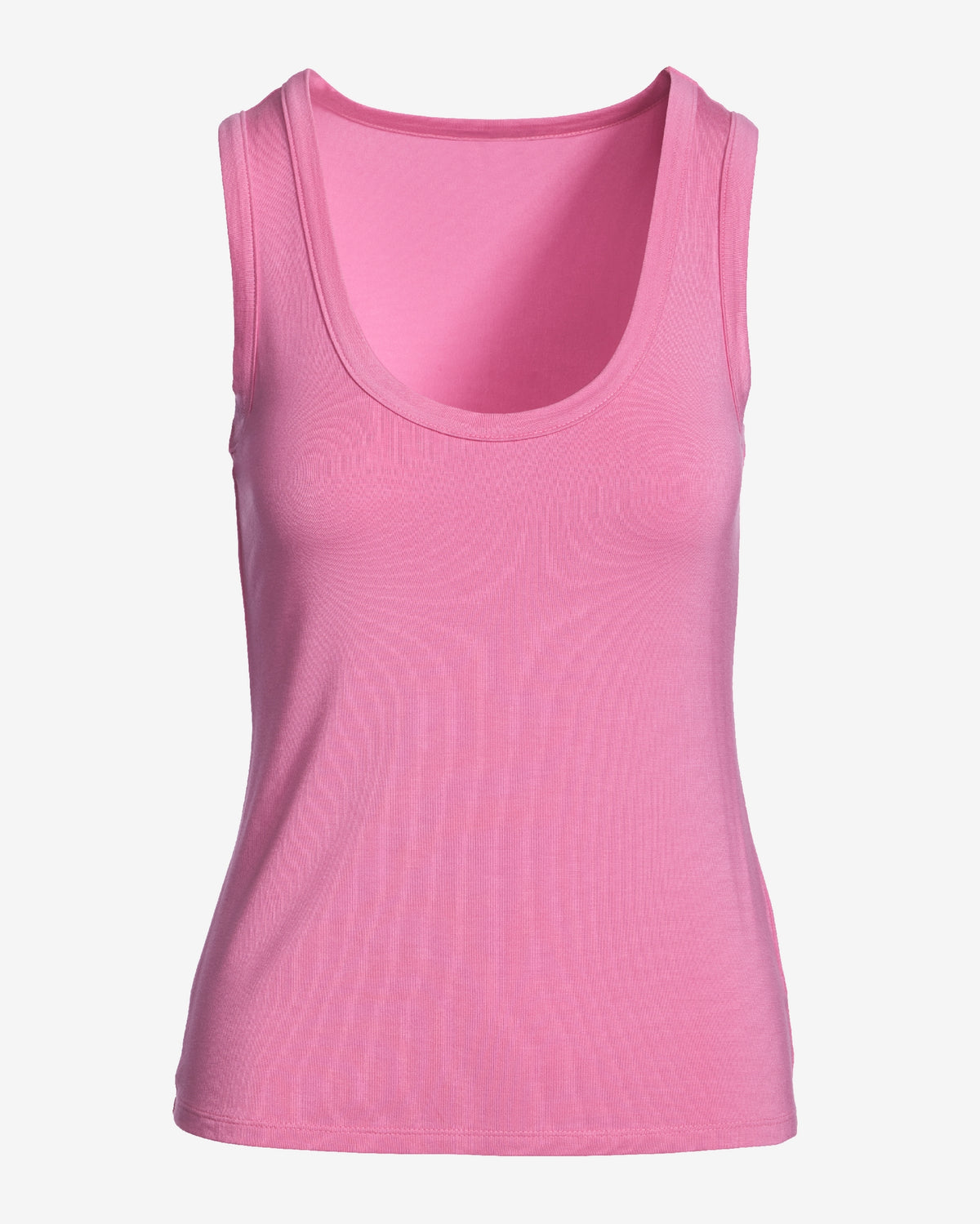 So Effortless Scoop-Neck Tank Top Fuchsia Pink